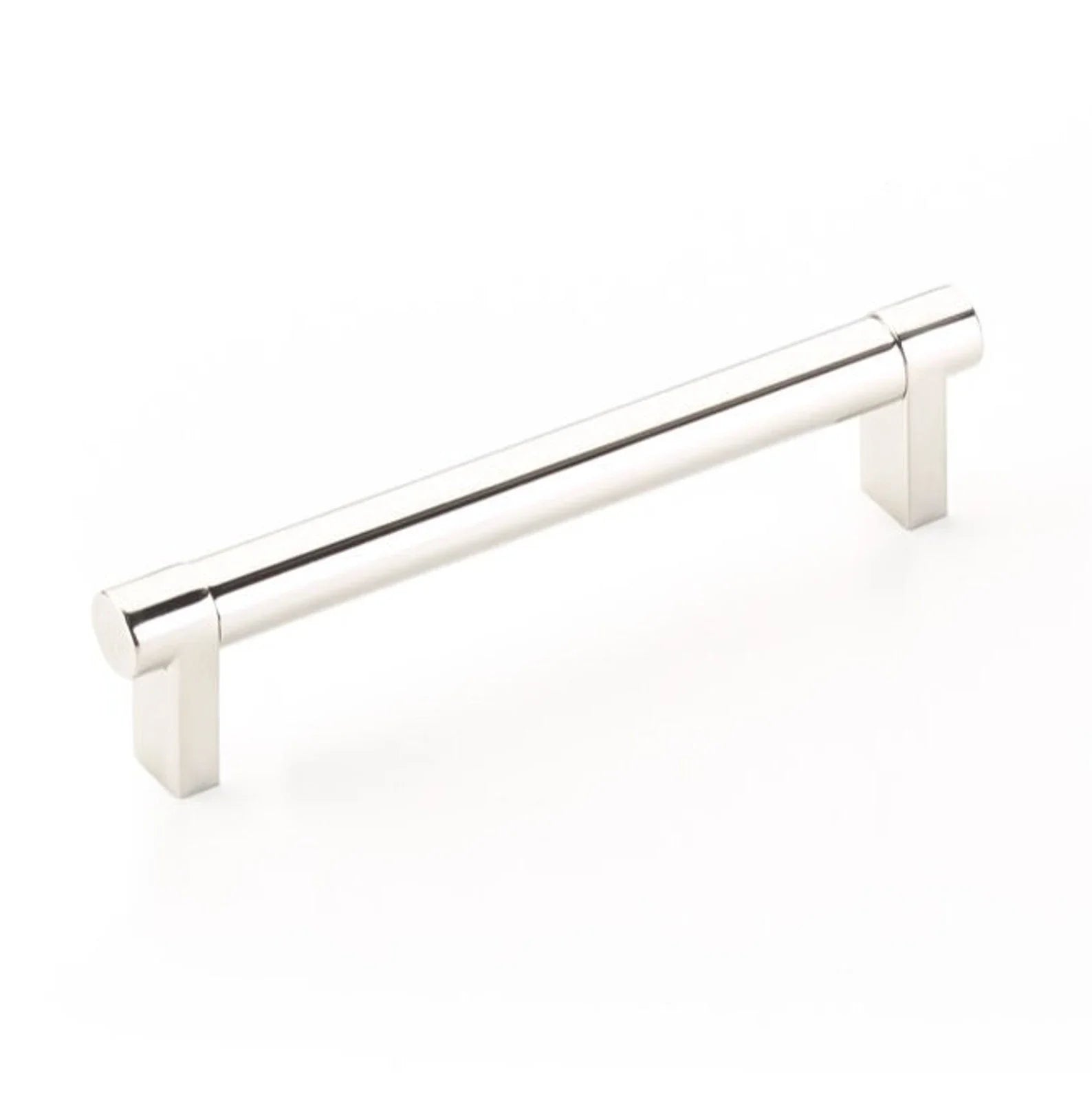 Smooth "Converse No.2" Polished Nickel Cabinet Knobs and Drawer Pulls - Industry Hardware
