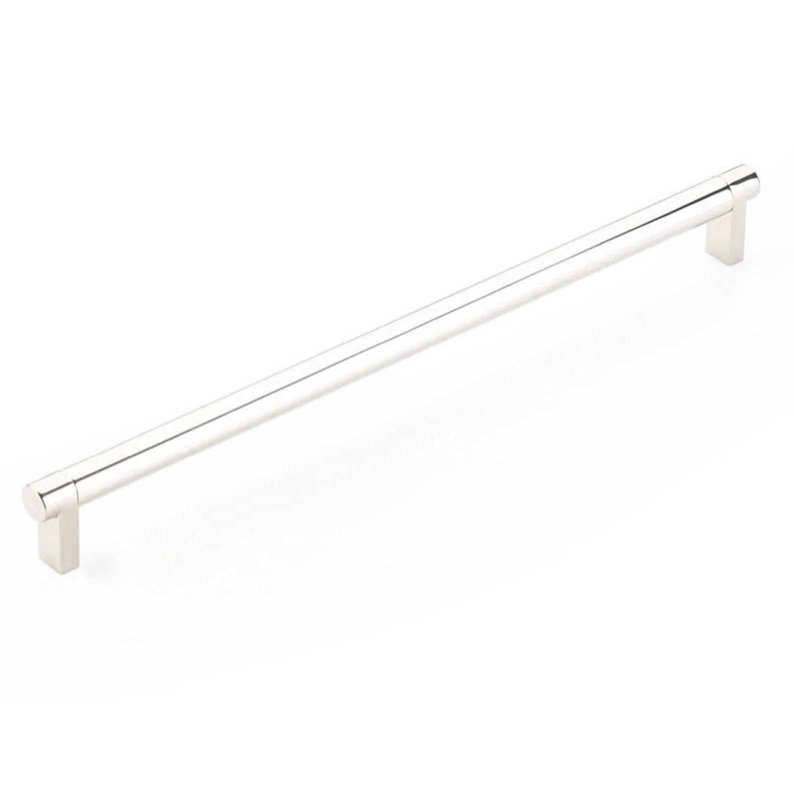 Smooth "Converse No.2" Polished Nickel Cabinet Knobs and Drawer Pulls - Industry Hardware