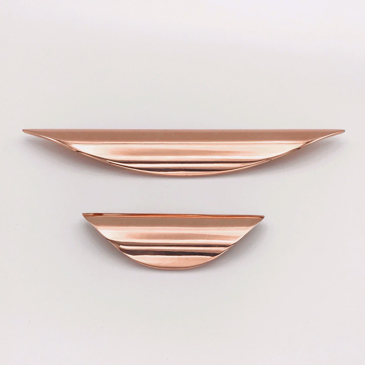 Luna Cabinet Knobs-Polished Copper Drawer Pull-Cabinet Handle | Pulls