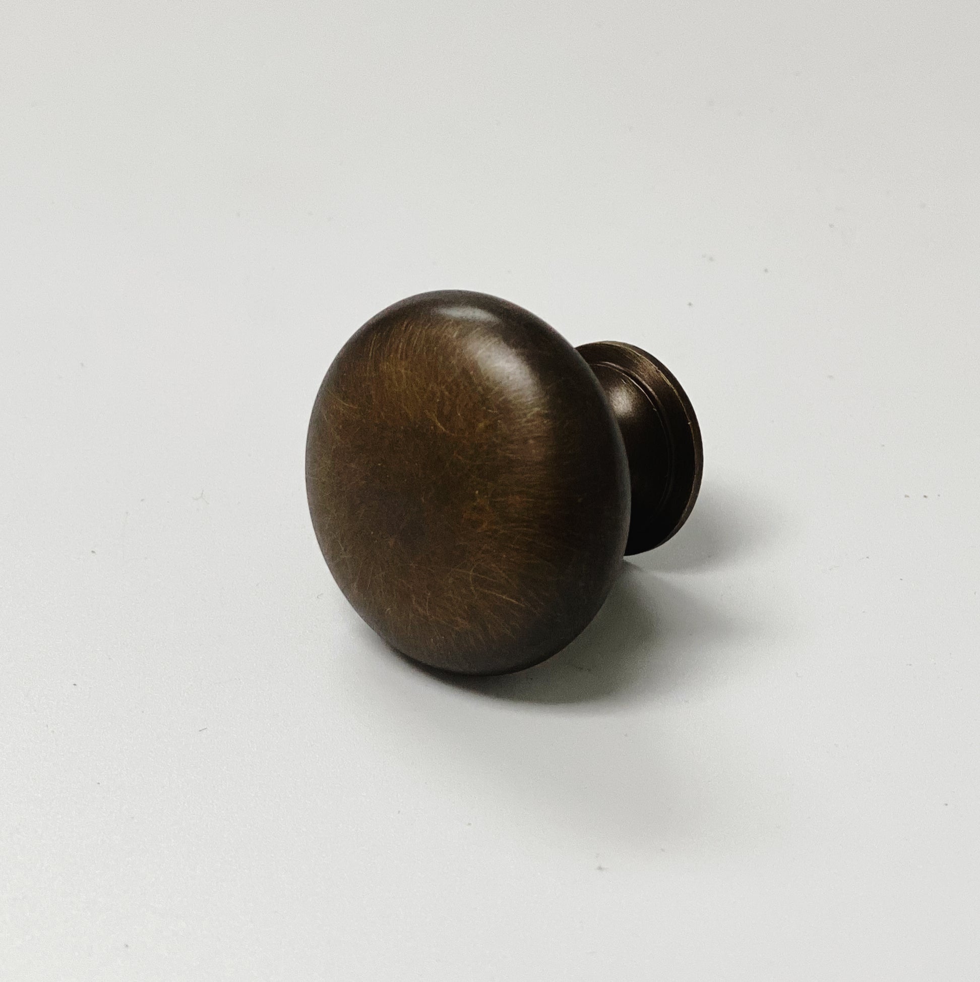 Antique Brass "Eloise" Round Cabinet Knob - Forge Hardware Studio