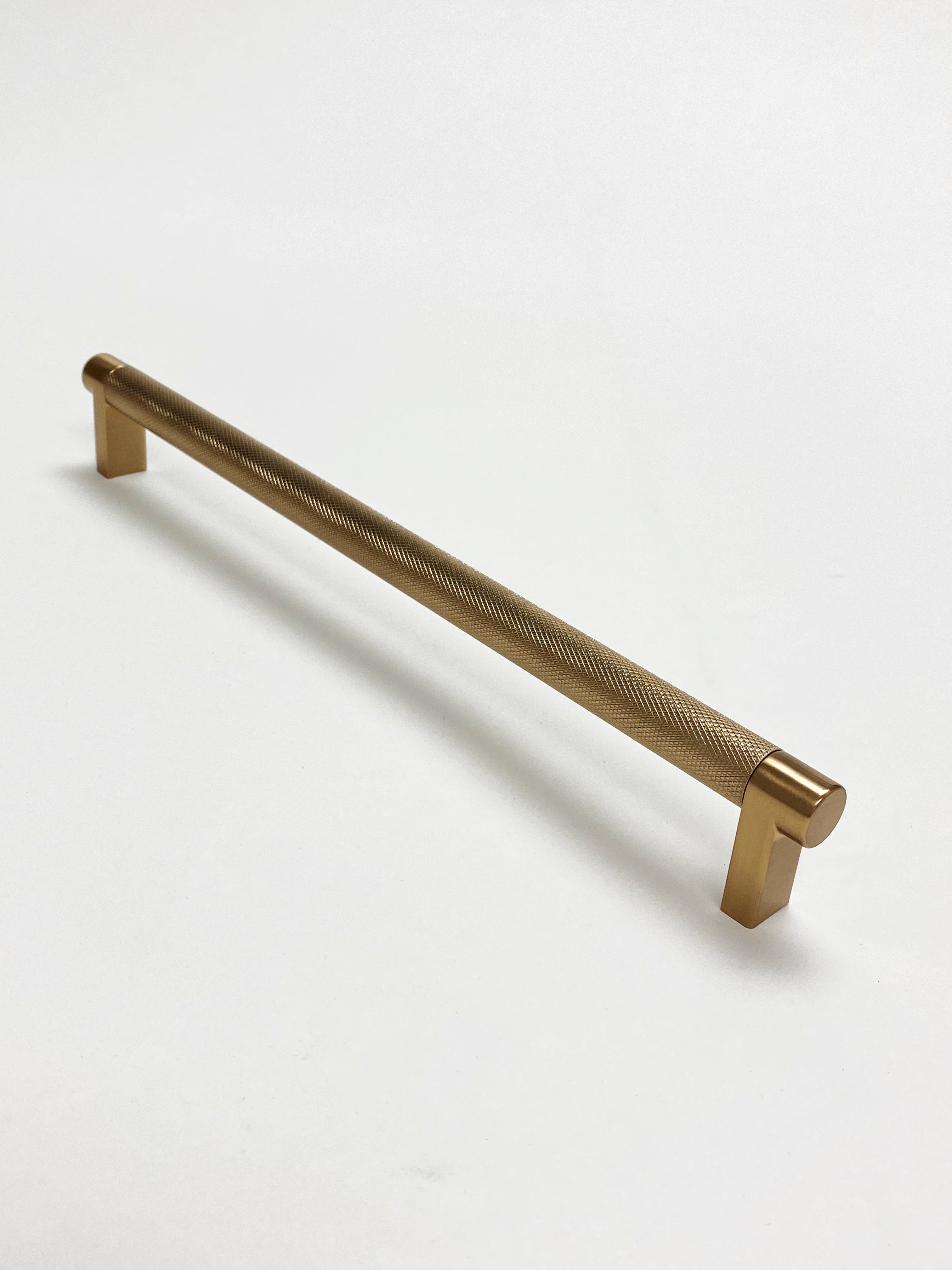 Knurled "Converse" Champagne Bronze Cabinet Knobs and Drawer Pulls - Industry Hardware