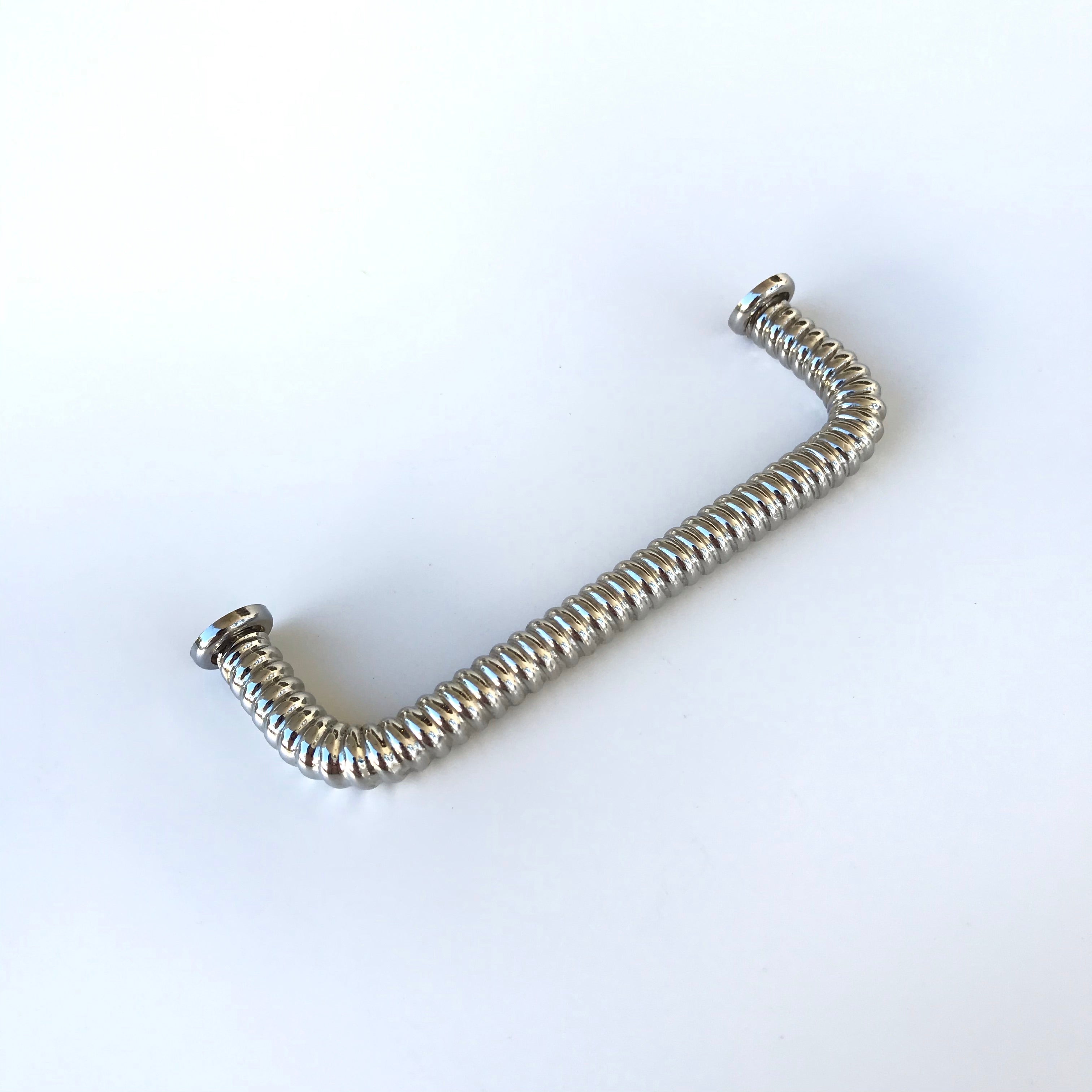 Polished Nickel "Rope" Drawer Pull - Brass Cabinet Hardware