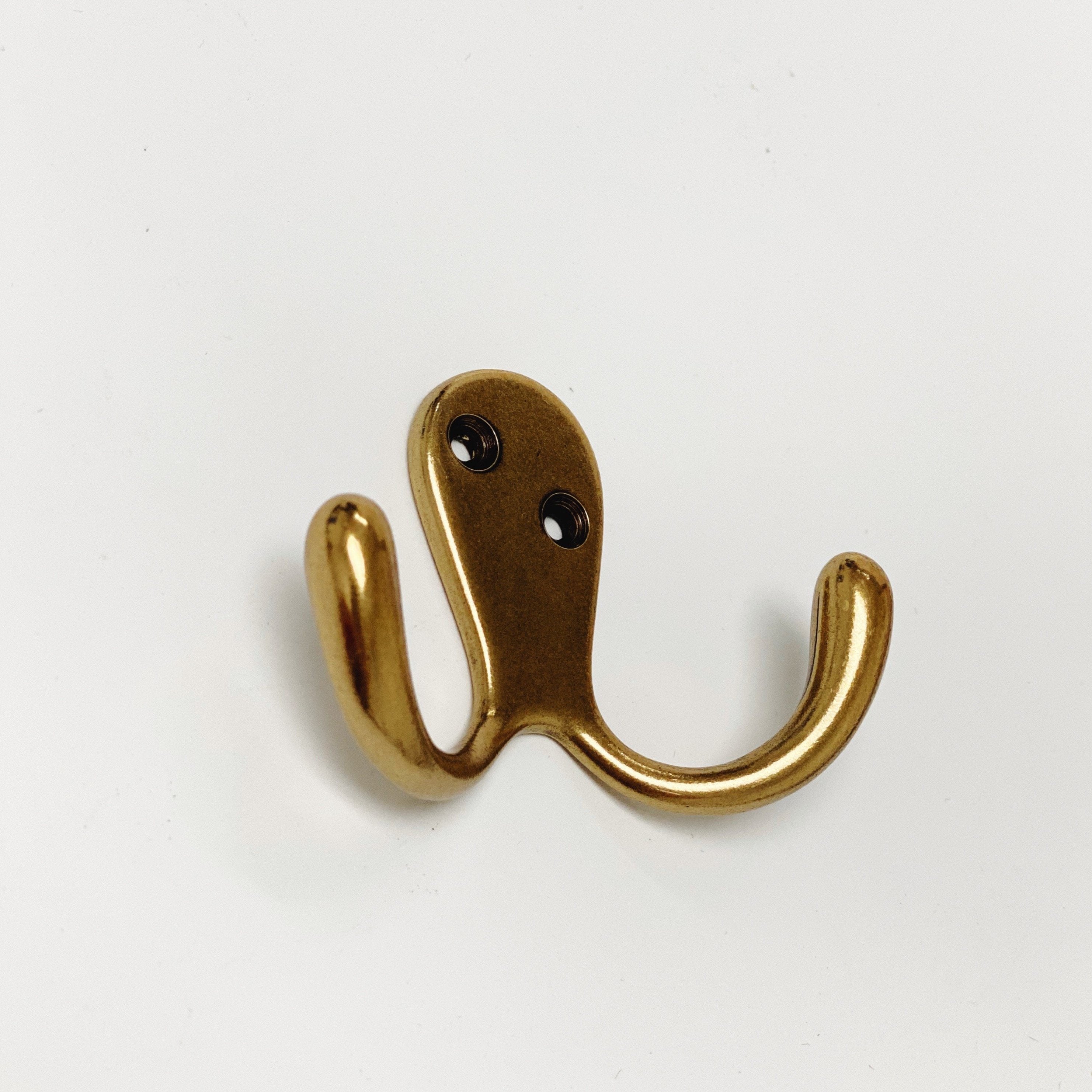 Antique Brass "Capri" Medium Modern Wall Hat and Coat Hook | Hook