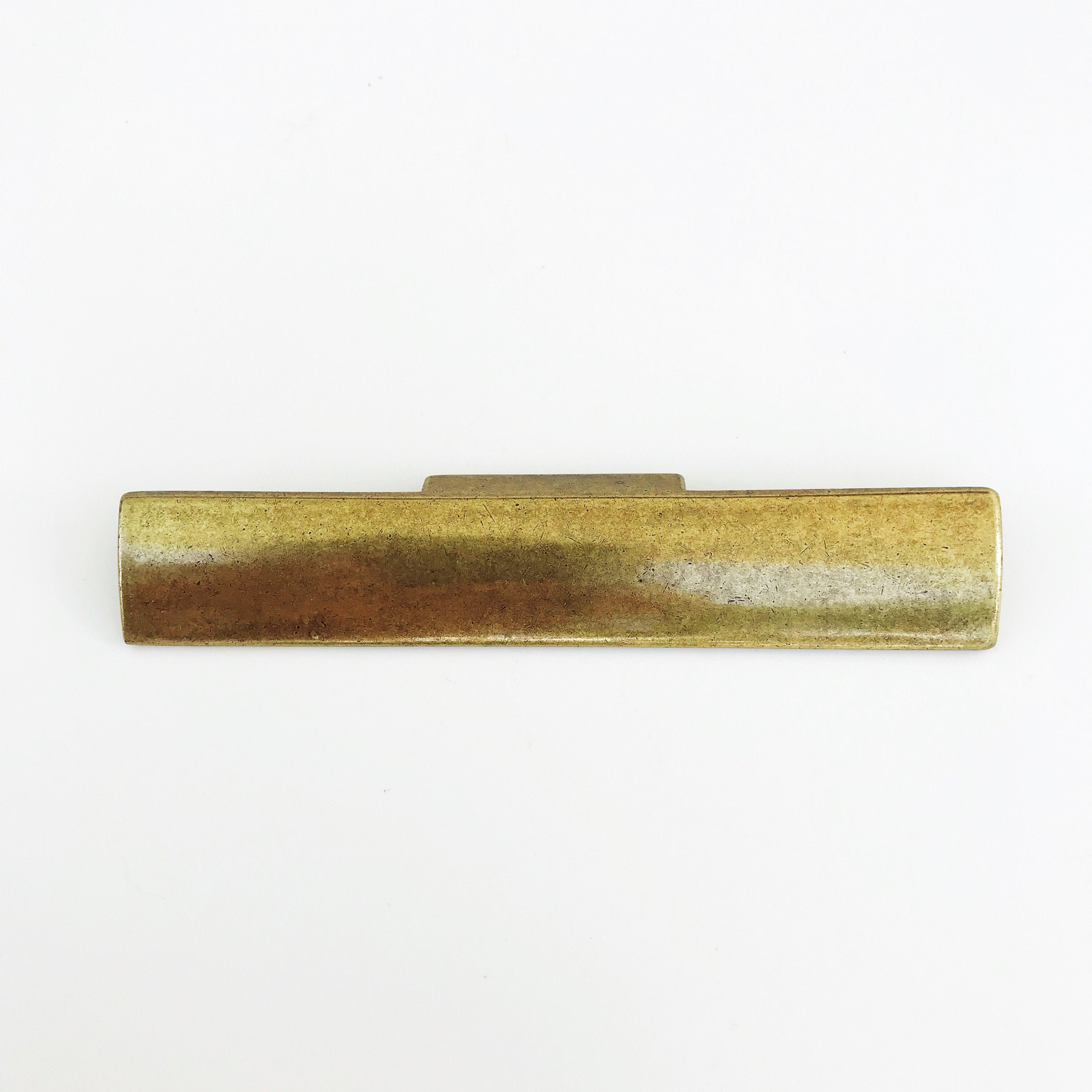 Rectangular "Dara" Aged Brass Drawer Pulls - Cabinet Handles | Pulls