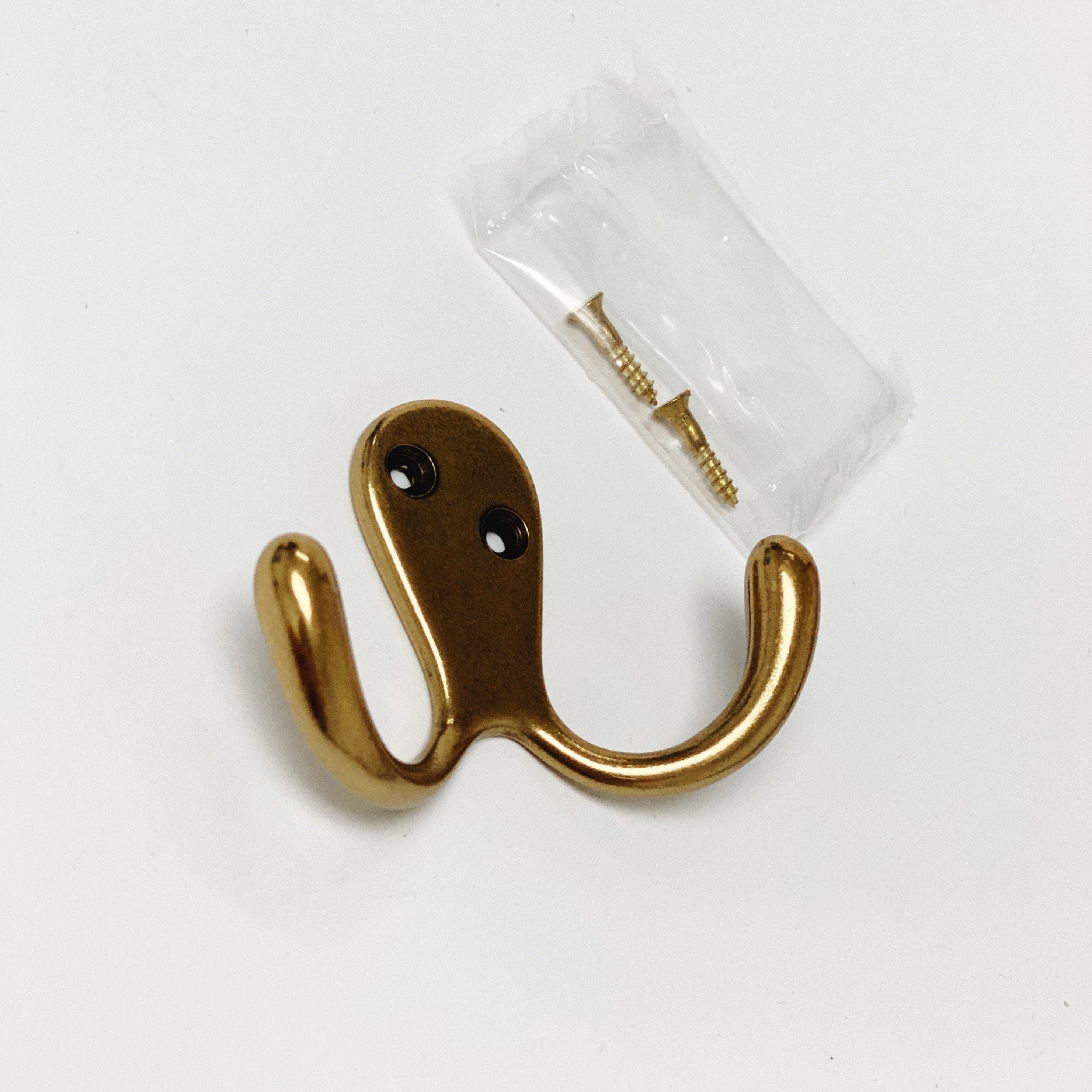 Antique Brass "Capri" Medium Modern Wall Hat and Coat Hook | Hook