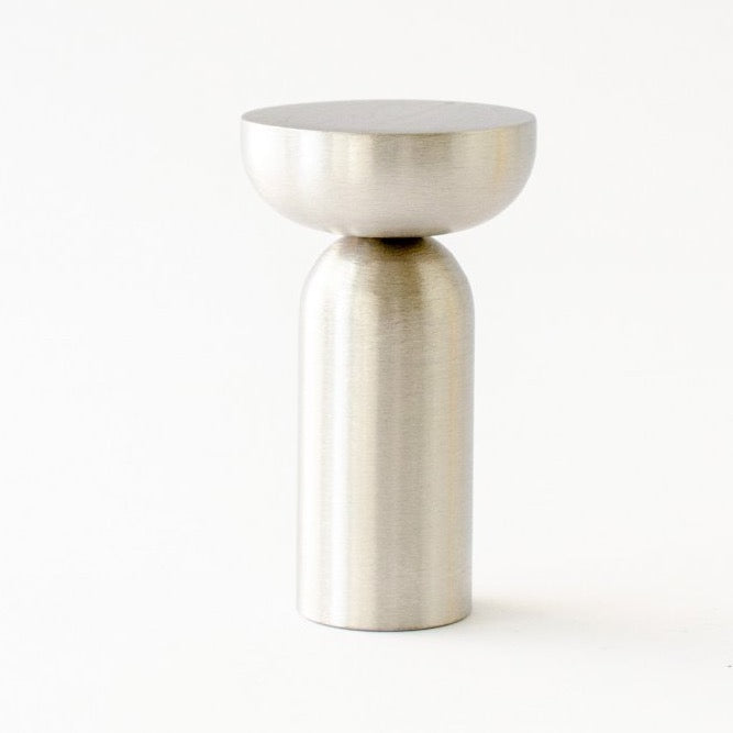Brushed Nickel "Pedestal Bowl" Round Wall Hook - Industry Hardware
