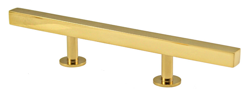 Lew's Hardware Polished Brass Bar Series - Brass Cabinet Hardware