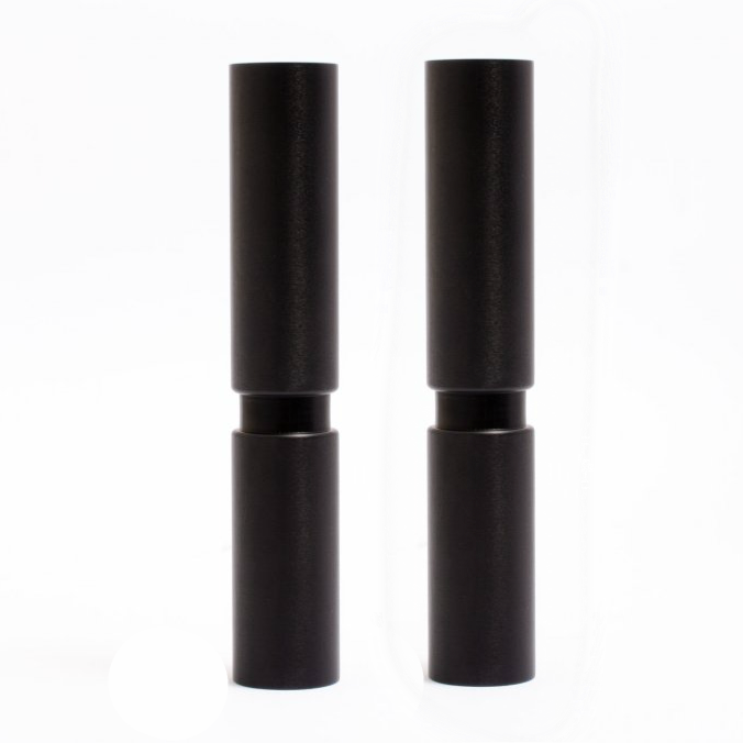Set of 2- Mid-century Modern Furniture Legs - Replacement Legs in Matte Black
