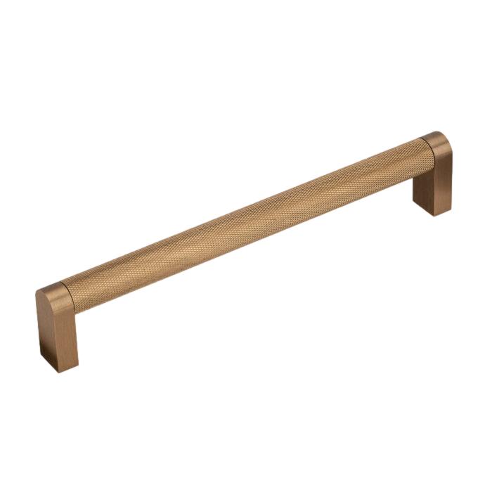 Warm Brass Knurled Cabinet Knob & Drawer Pull – Vero Collection - Industry Hardware