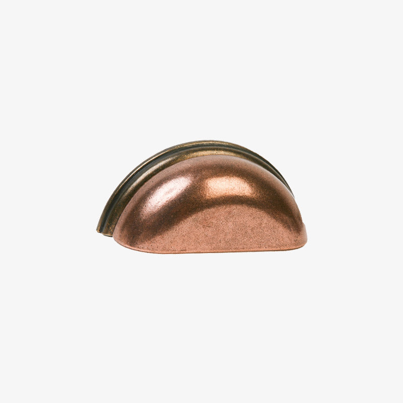 Lew's 3" Copper/Oil Rubbed Bronze Cup Drawer Pull [28-501]