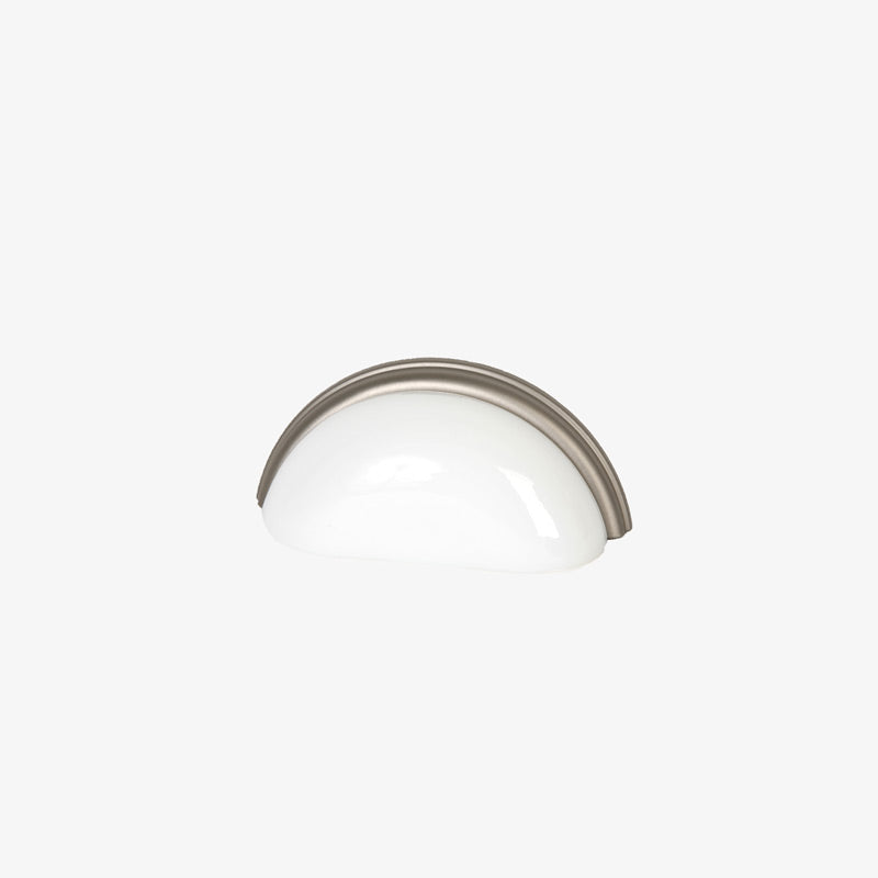 Lew's 3" Milk White Glass/Brushed Nickel  [29-103]