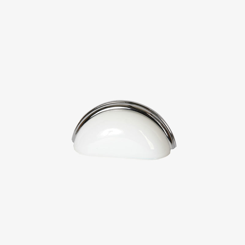 Lew's 3" Milk White Glass/Polished Chrome [29-203]
