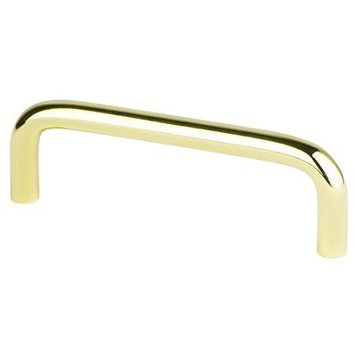 Wire Mid-Century "Peggy" Polished Brass Drawer Pulls - Industry Hardware
