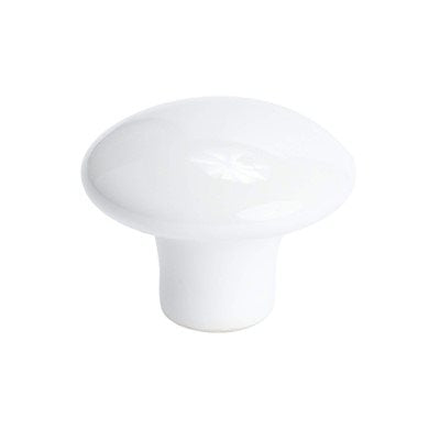 White "Carly" Round Cabinet Knob