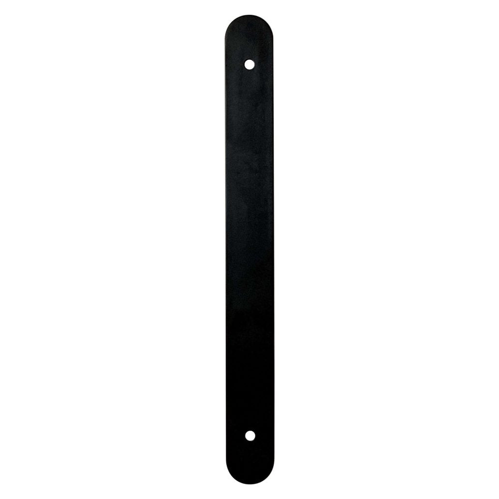 Matte Black Rounded Drawer Pull Backplates - Industry Hardware
