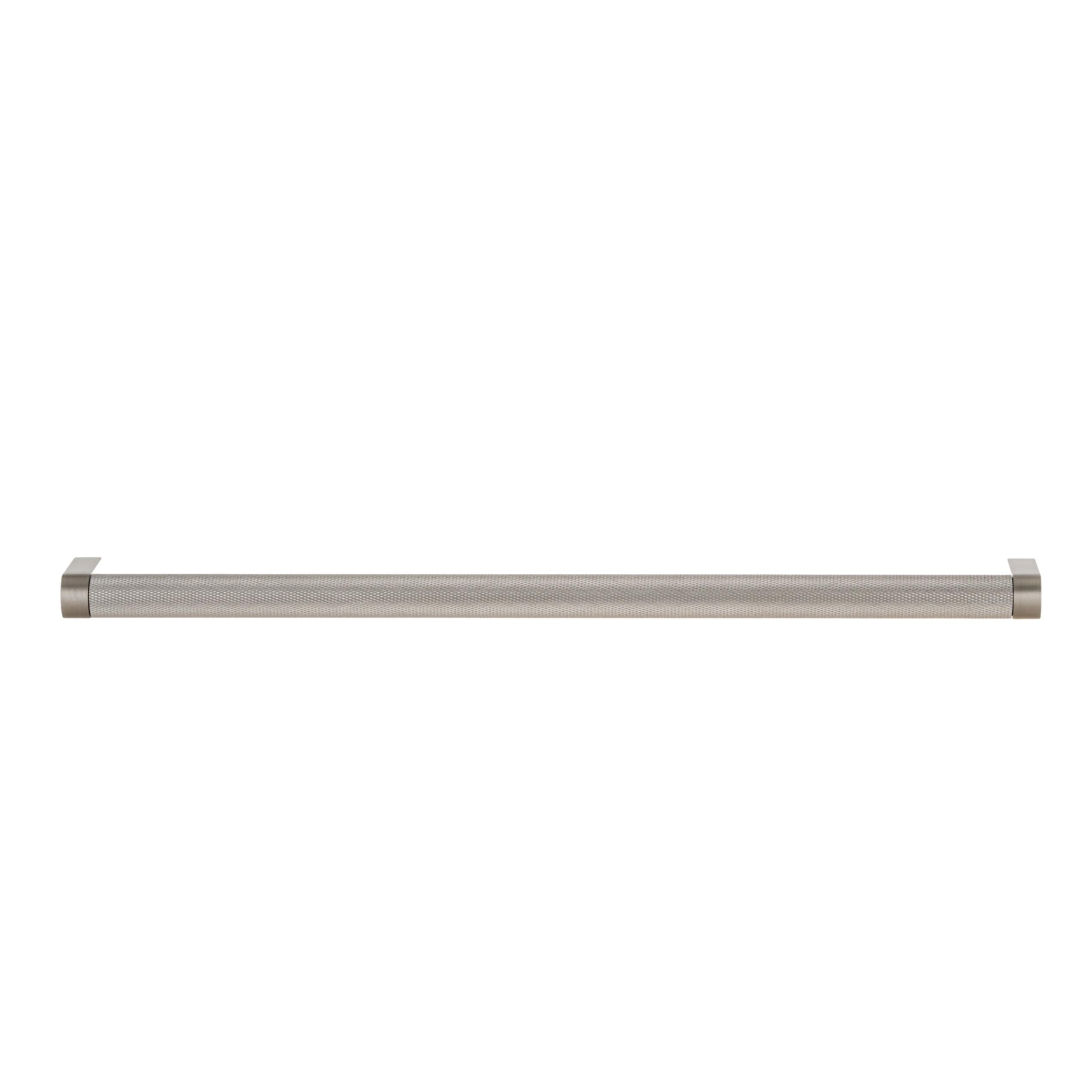 Brushed Nickel "Vero" Knurled Texture Cabinet Knob and Drawer Pull