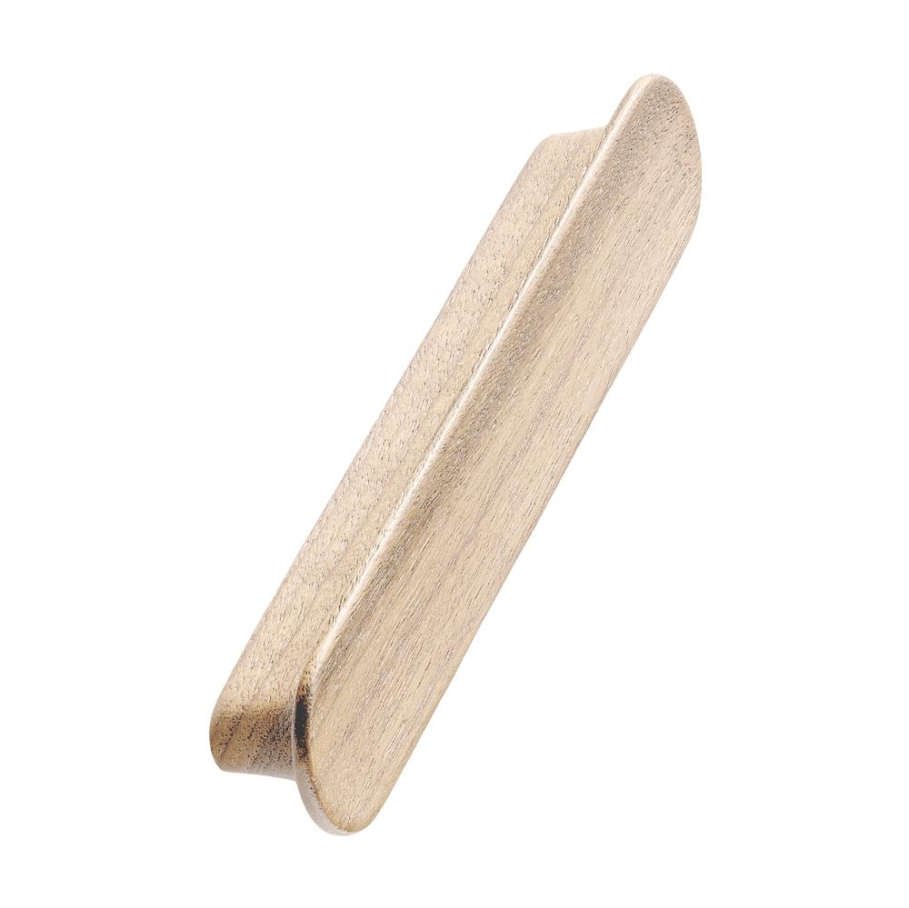 Unlacquered Oak Wood "Tuba" Cabinet Knob and Drawer Pulls