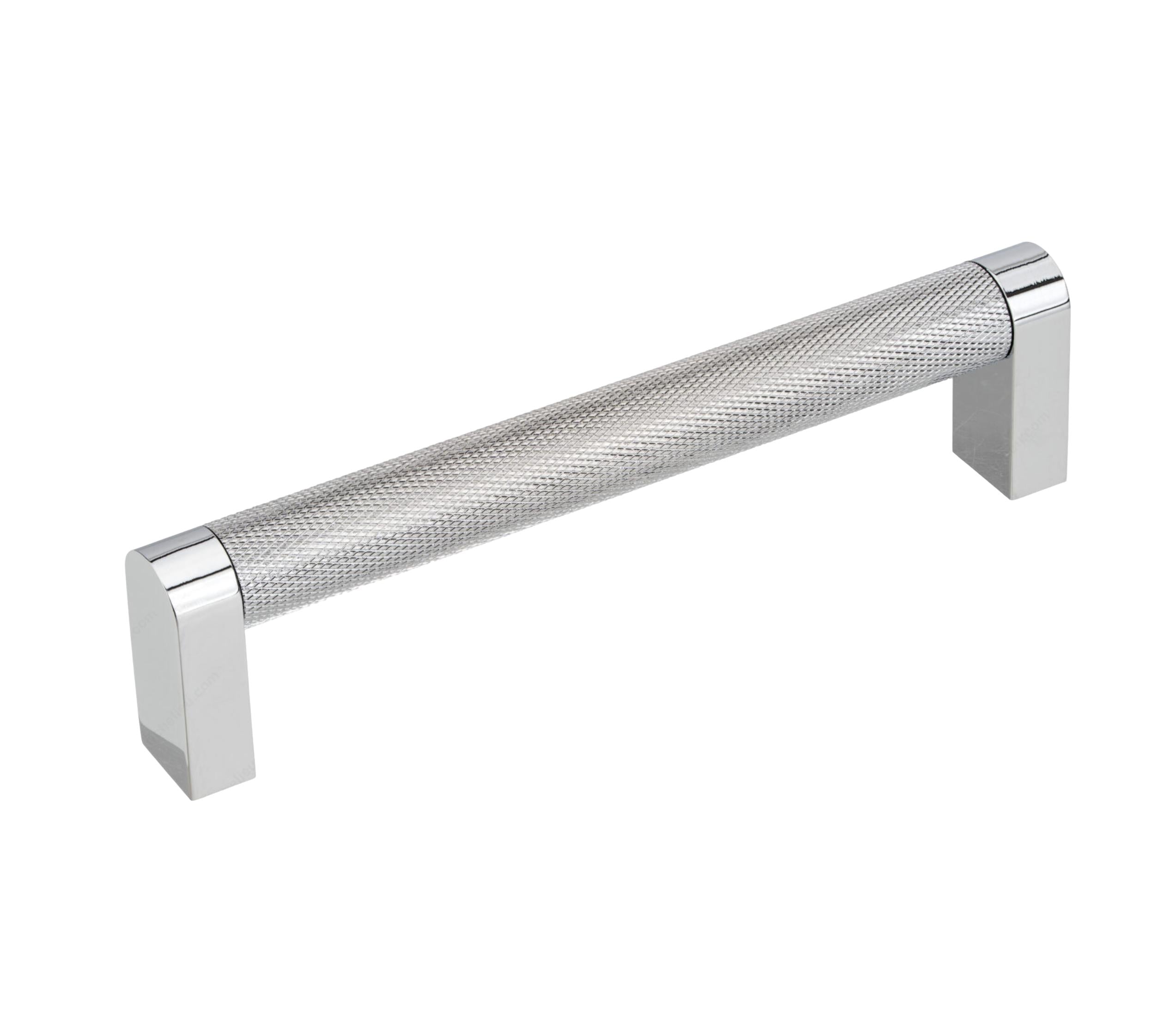 Polished Chrome "Vero" Knurled Texture Cabinet Knob and Drawer Pull