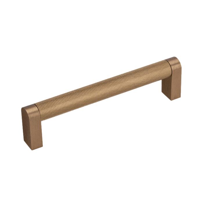 Warm Brass Knurled Cabinet Knob & Drawer Pull – Vero Collection - Industry Hardware