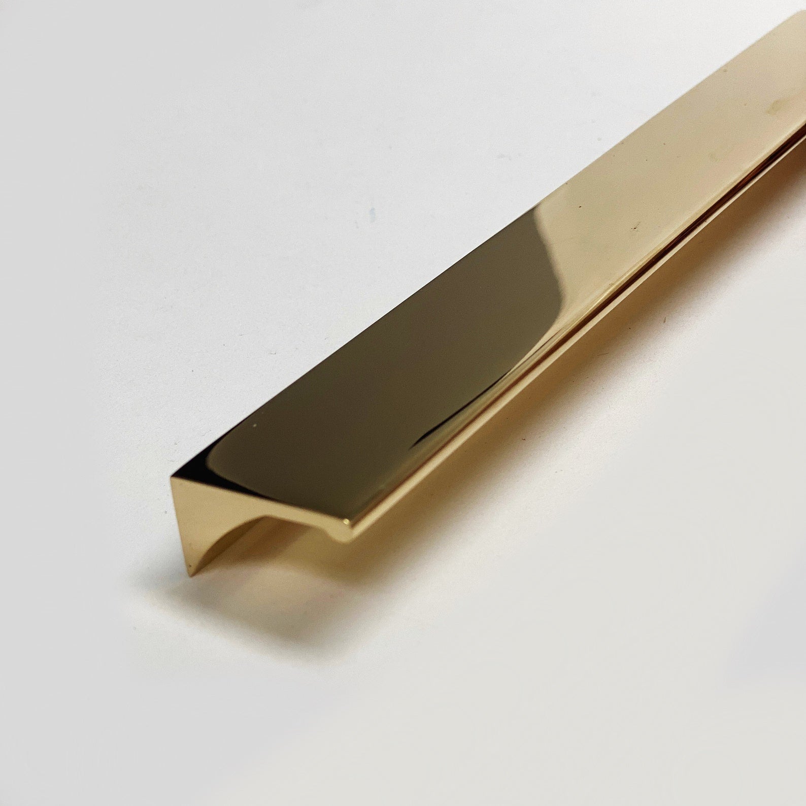 Polished Unlacquered Brass "Graham" Tab Drawer Pull