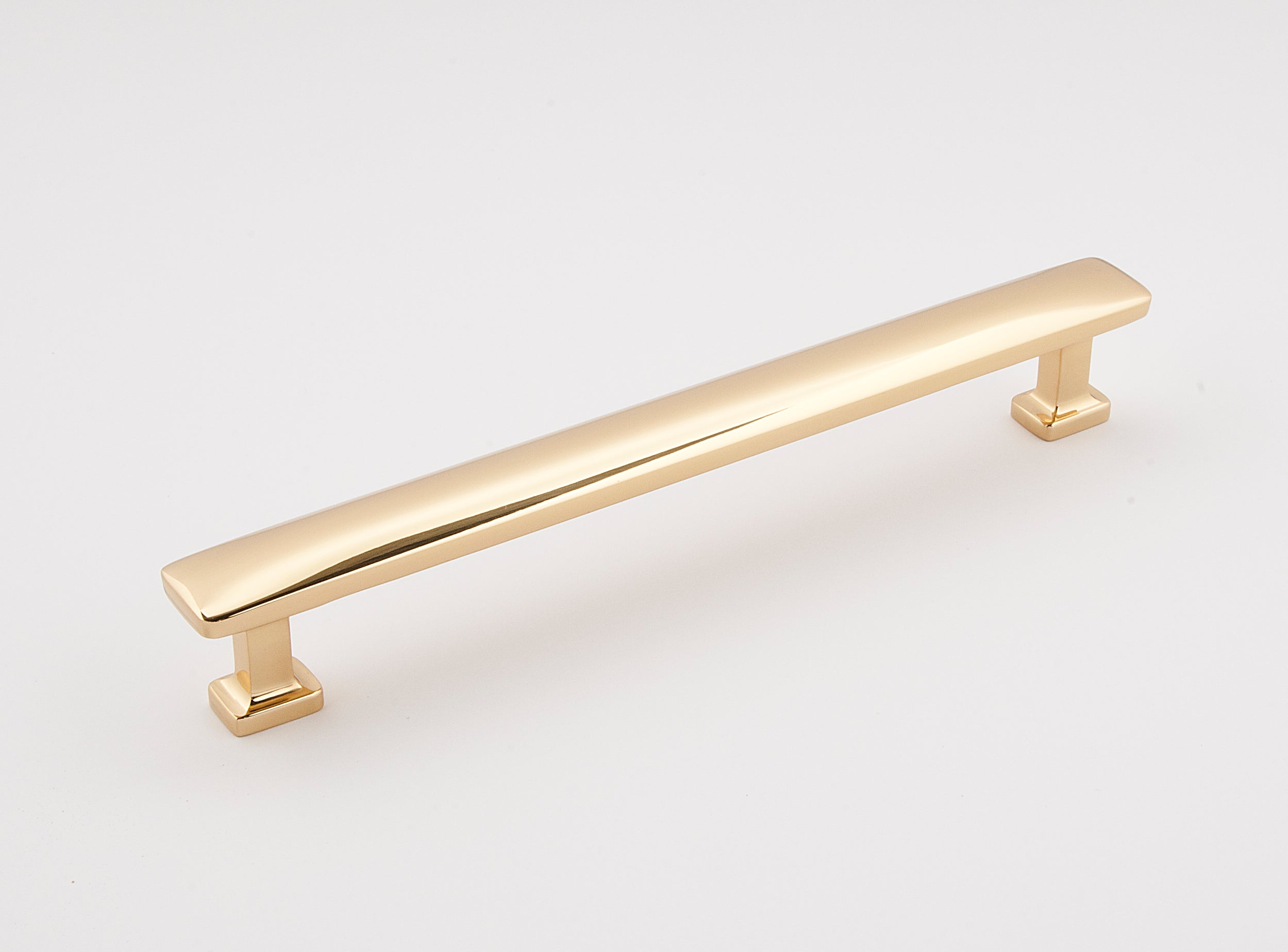 Unlacquered Brass "Vive" Cabinet Knobs and Drawer Pulls