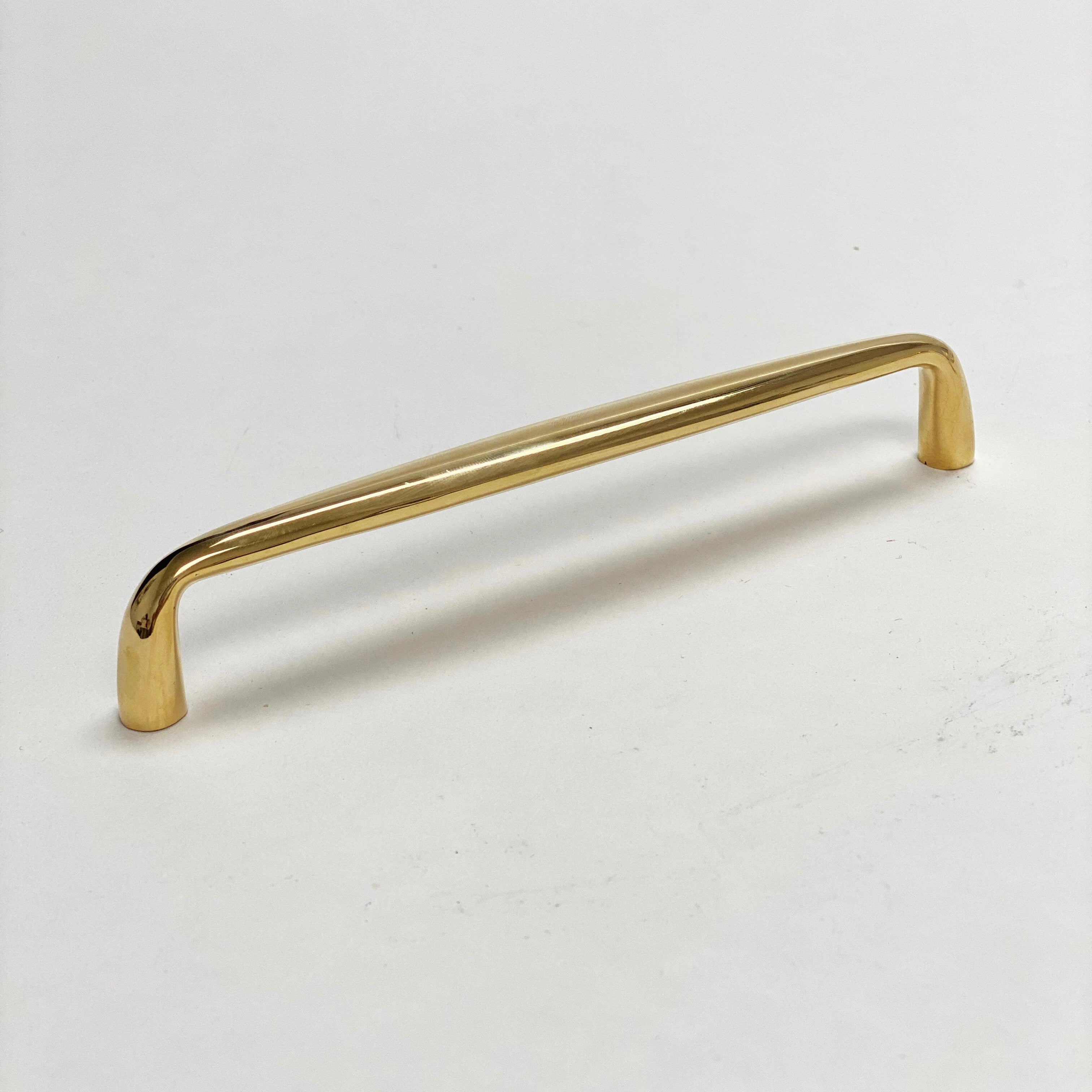 Omni Cabinet Knobs and Drawer Pulls in Unlacquered Brass
