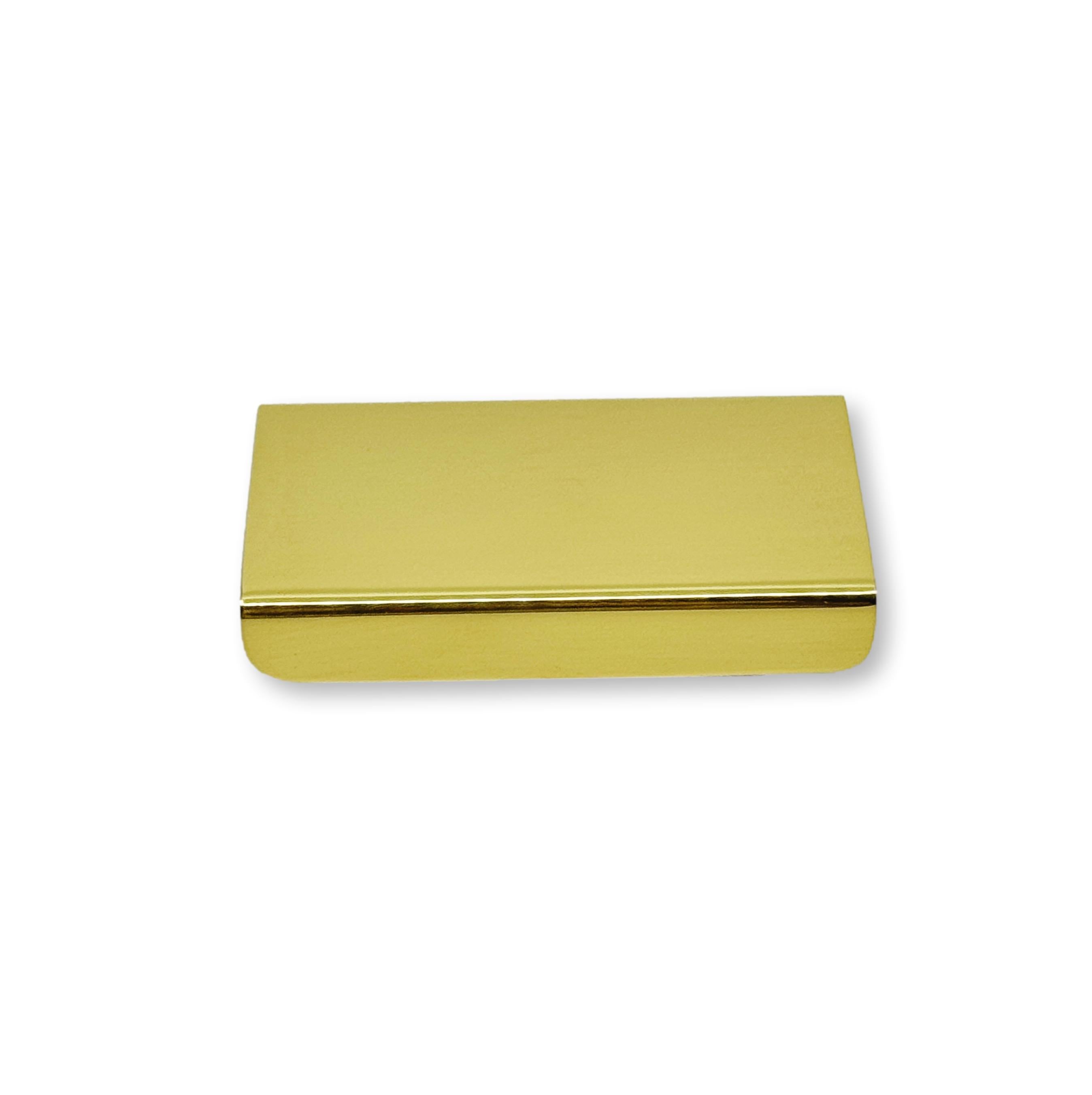 Polished Brass "Milenia" Edge Drawer Pulls