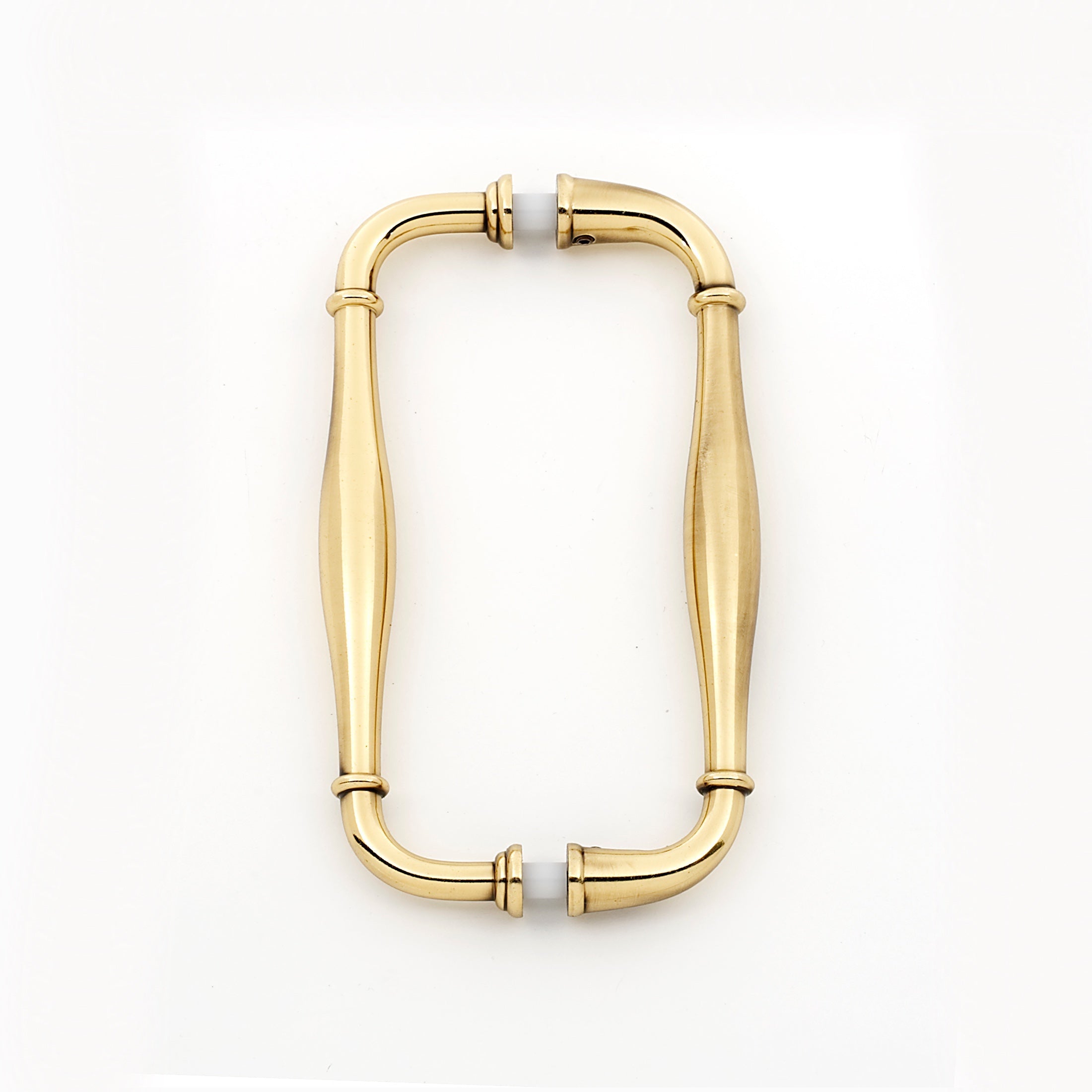 Aged Polished Brass "Kensington" Glass Shower Door Handle