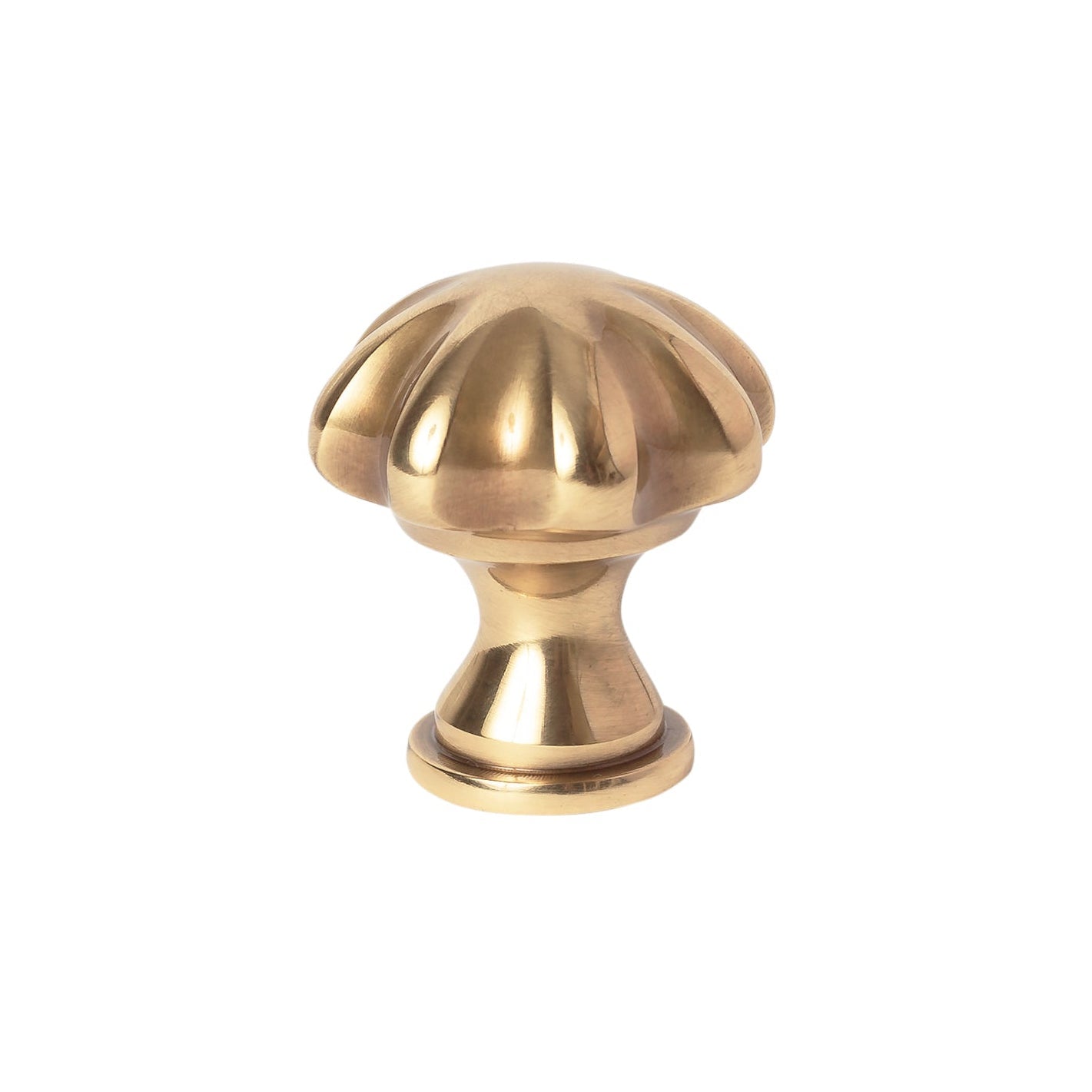French Brass "Heritage" Flower  Cabinet Knob