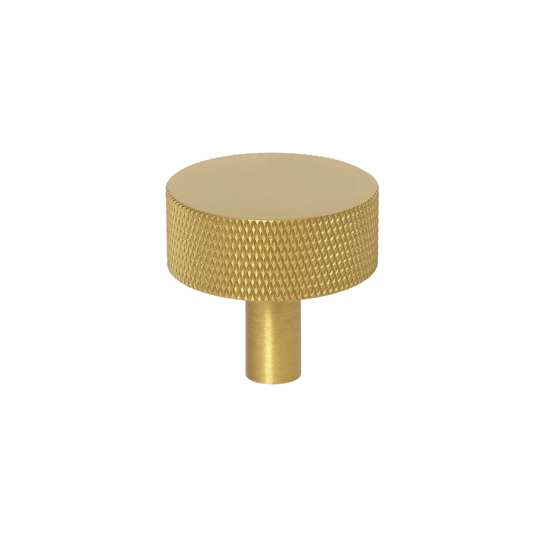 Knurled Satin Brass "Texture No. 3" Drawer Pulls and Knobs