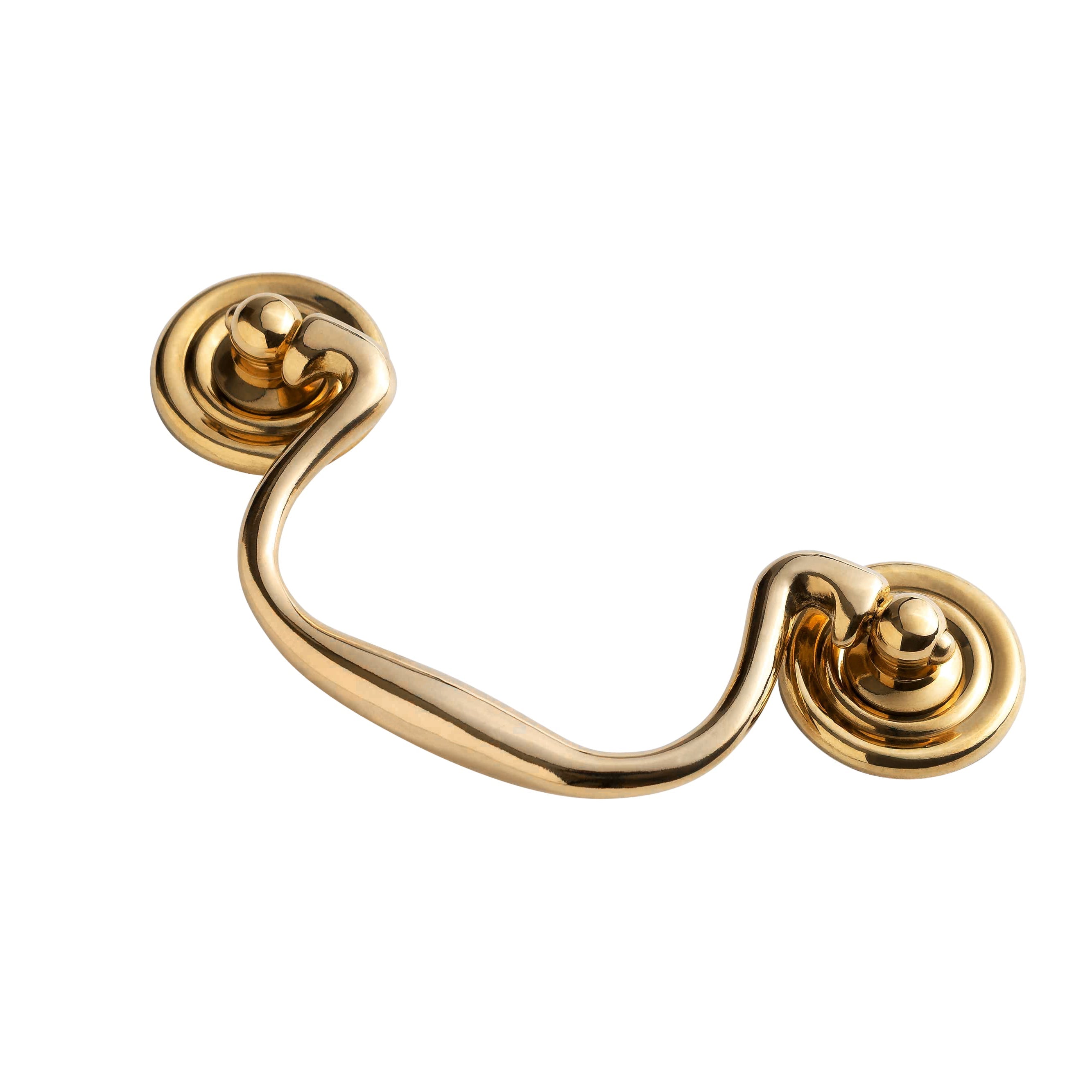 Unlacquered Brass "Elsie" Bail Drawer Pull