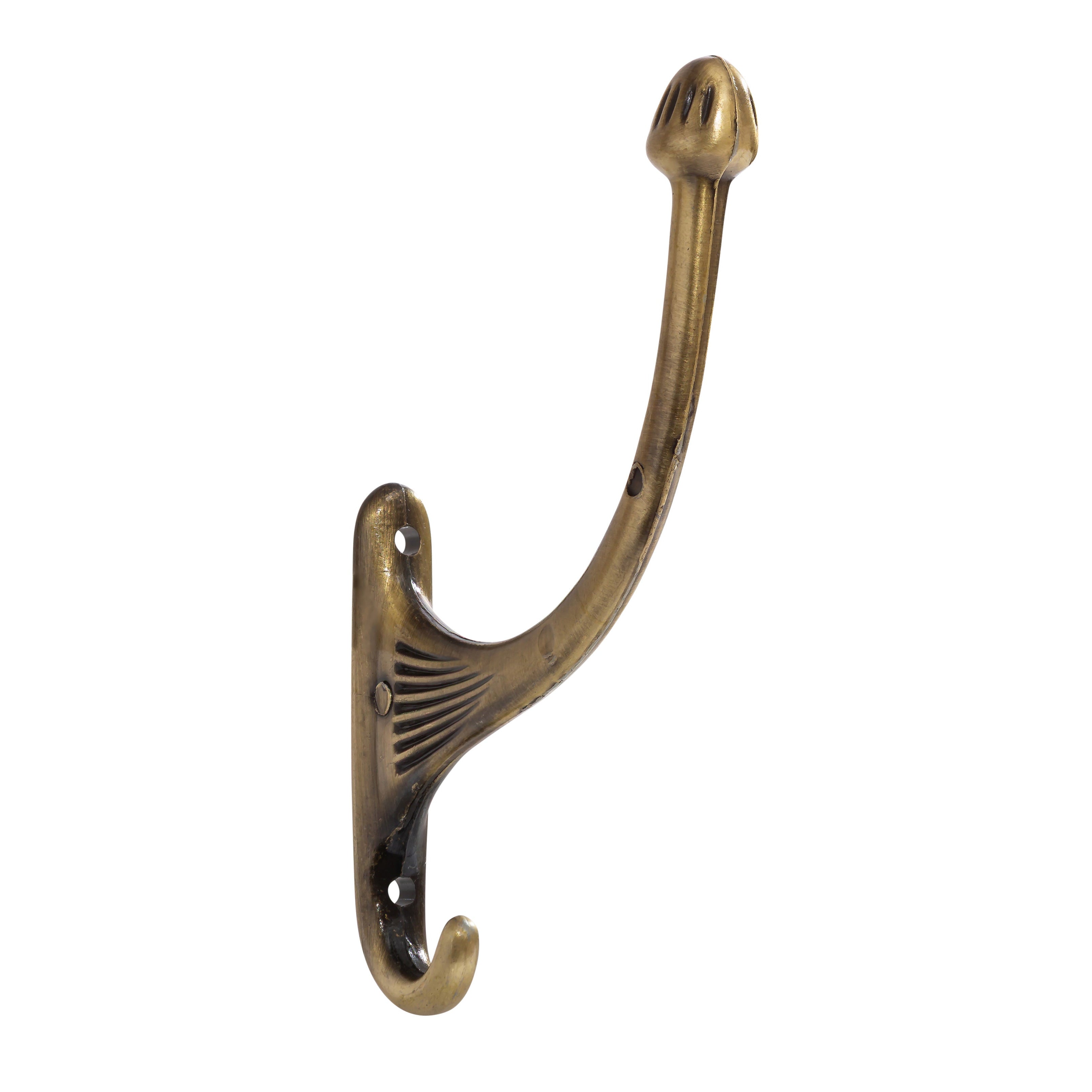 Antique Brass "Sullivan" Wall Hat and Coat Hook