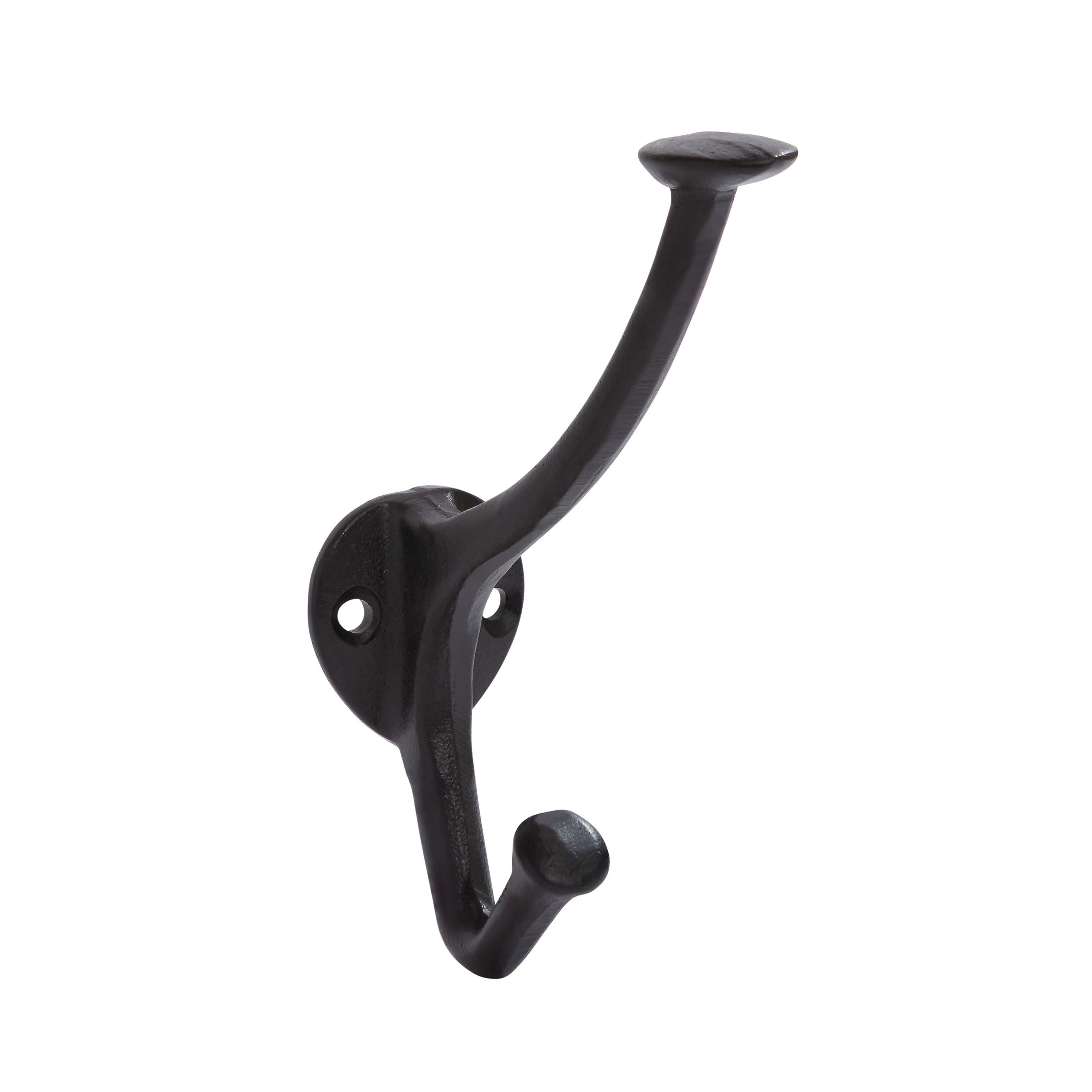 Cast Iron "Kingsley" Black Wall Robe Hook