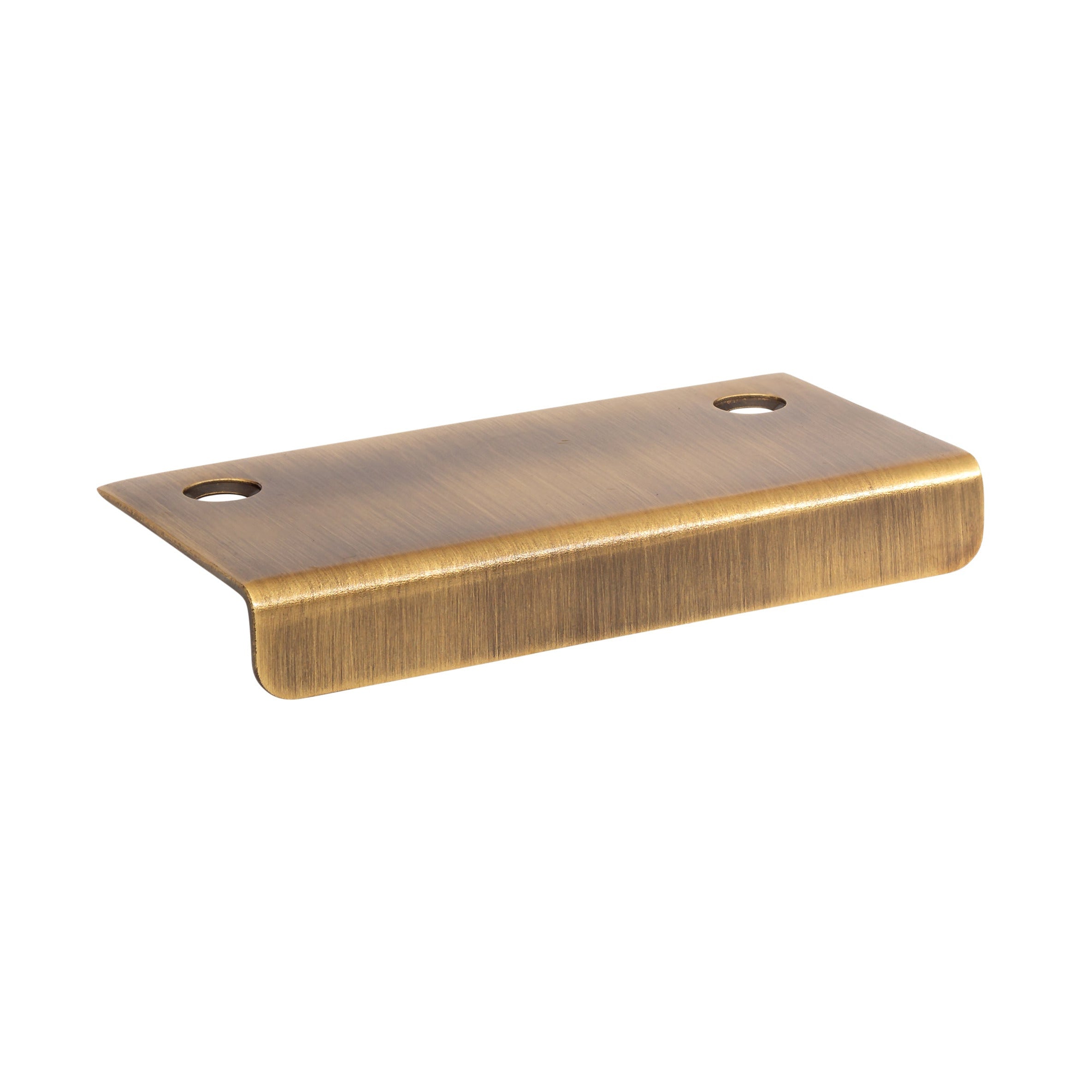 Antique Brass "Forme" Edge Drawer Pulls