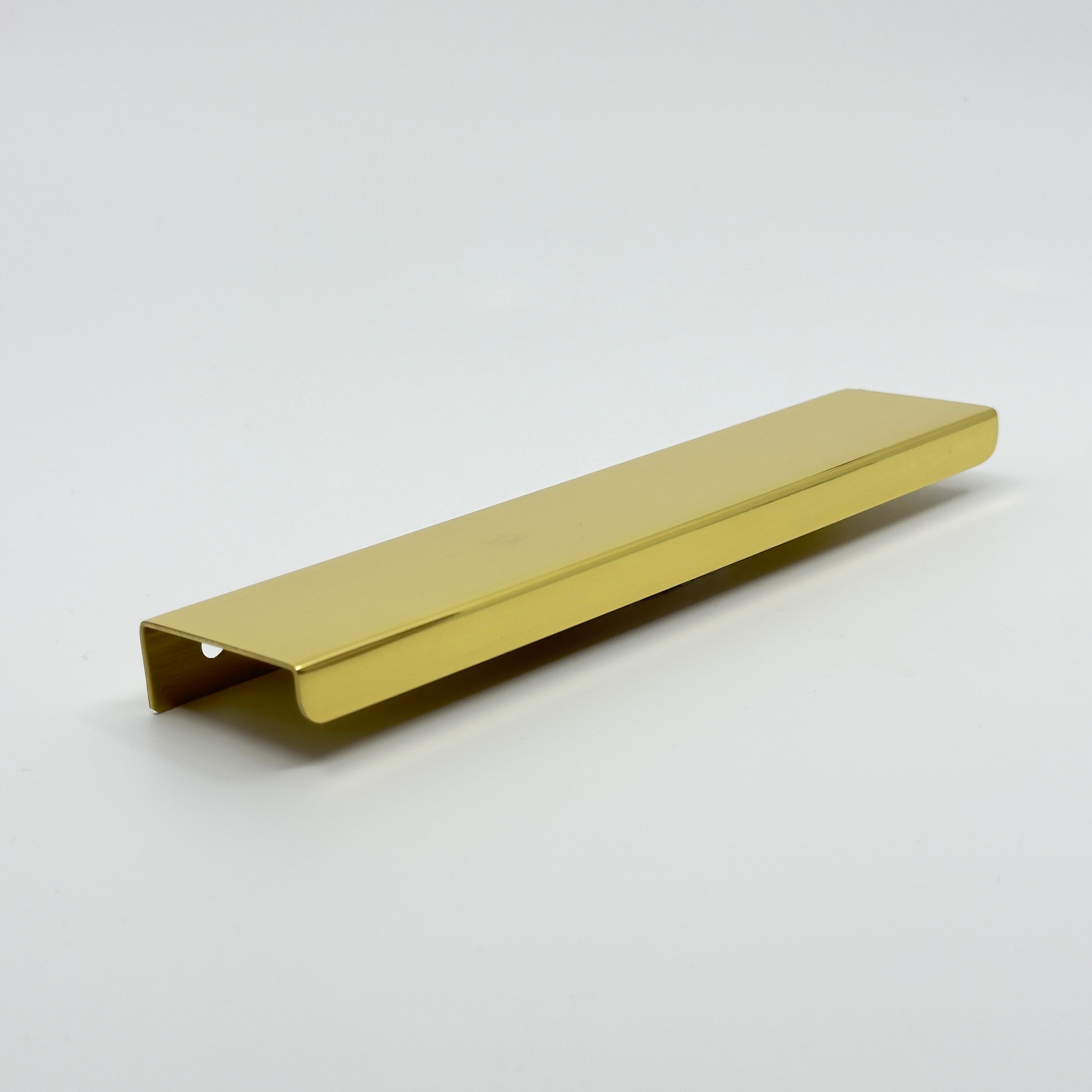 Polished Brass "Milenia" Edge Drawer Pulls