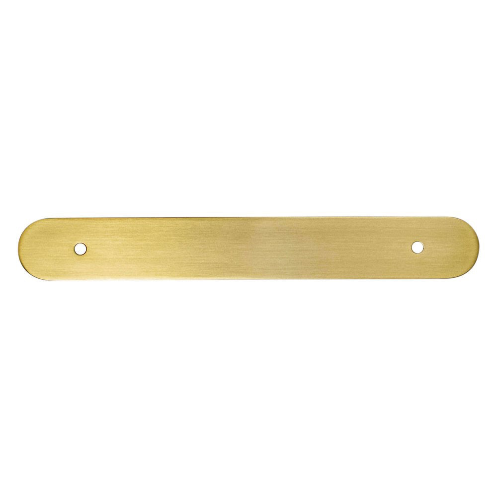 Champagne Bronze Rounded Drawer Pull Backplates - Industry Hardware