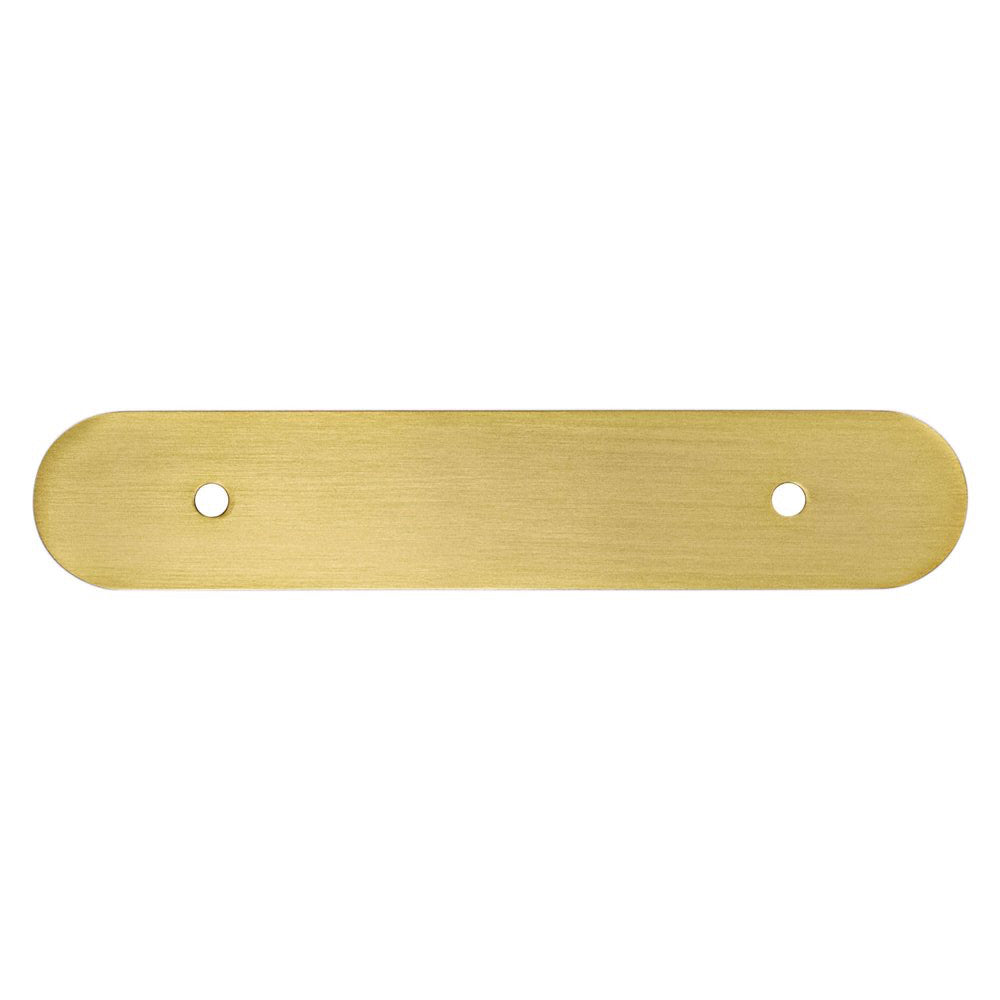 Champagne Bronze Rounded Drawer Pull Backplates - Industry Hardware