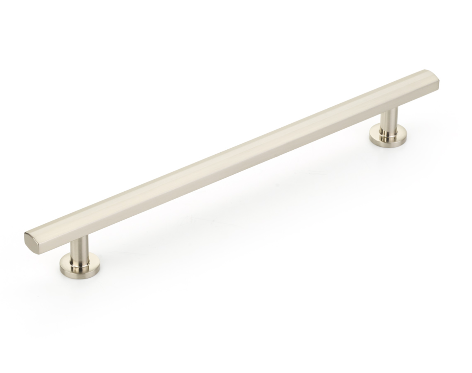 Brushed Nickel "Heather" T-Bar Cabinet Knobs and Drawer Pulls