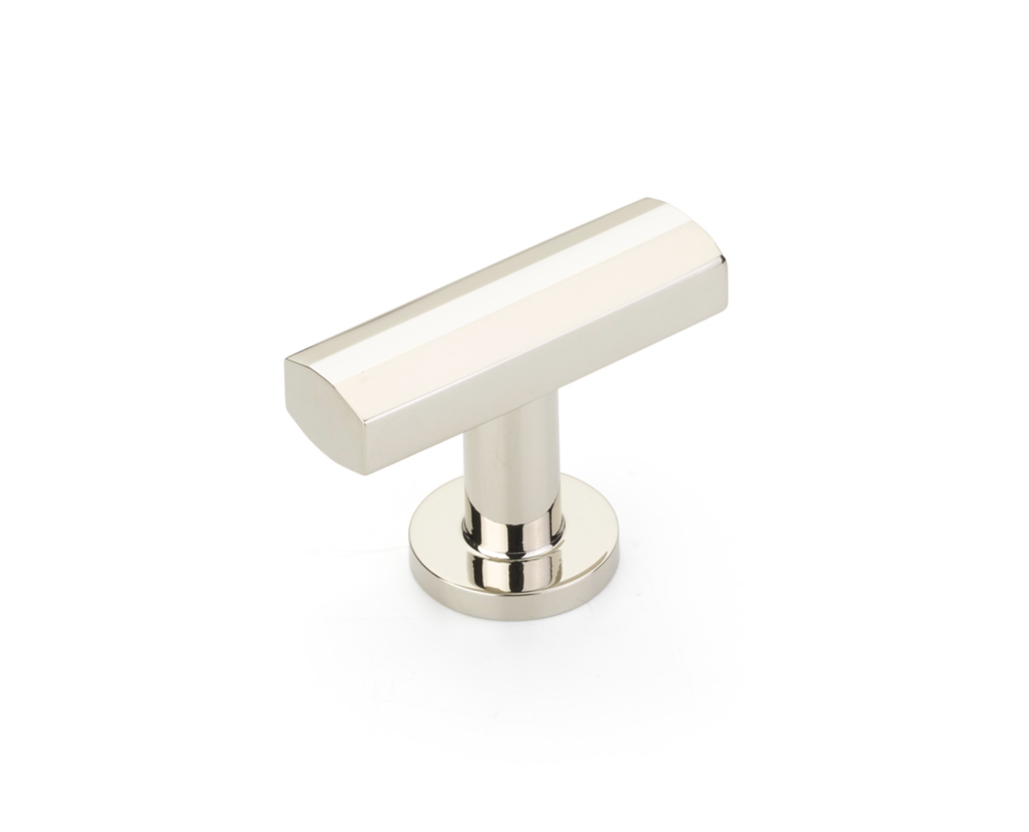 Polished Nickel "Heather" T-Bar Cabinet Knobs and Drawer Pulls - Industry Hardware