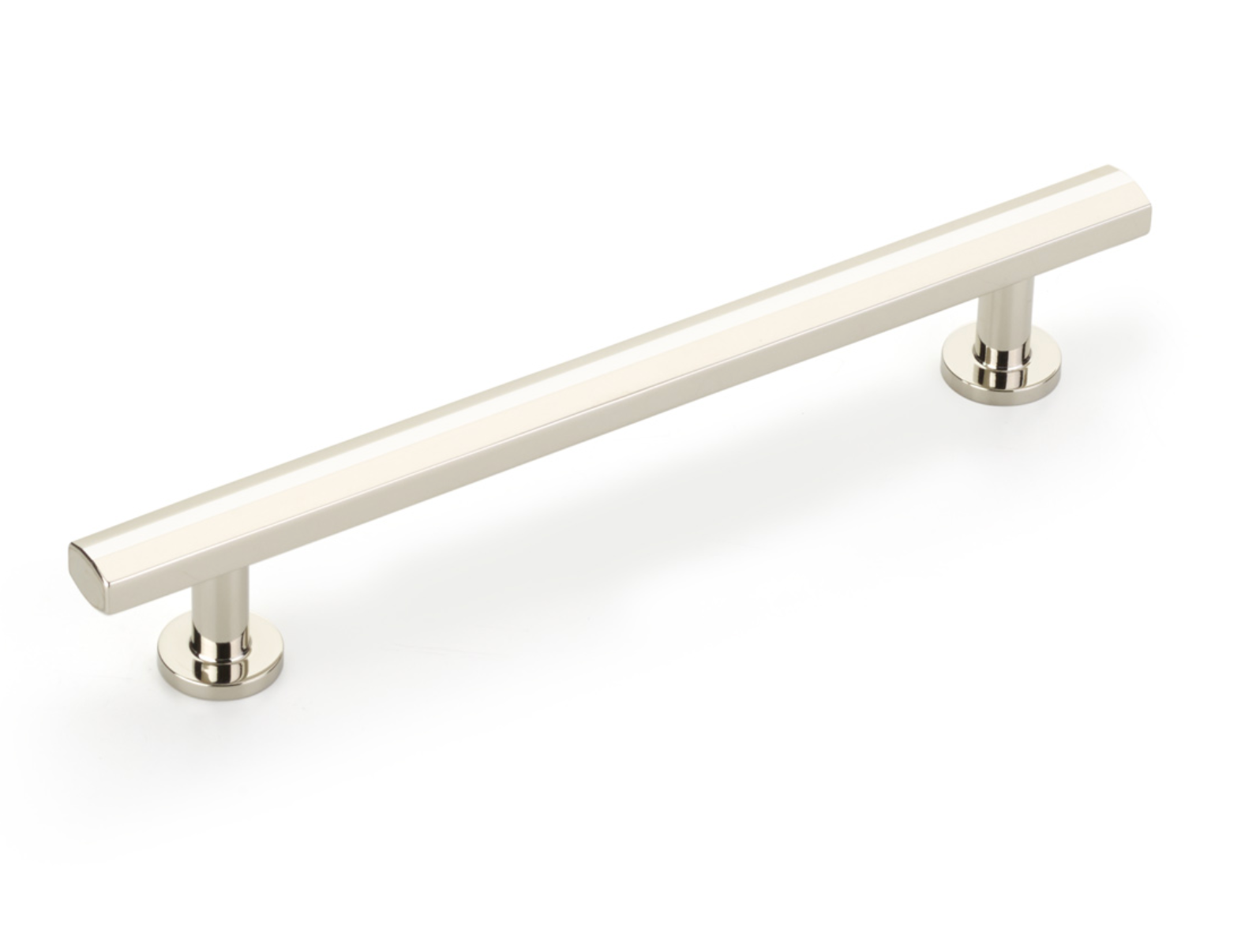 Polished Nickel "Heather" T-Bar Cabinet Knobs and Drawer Pulls