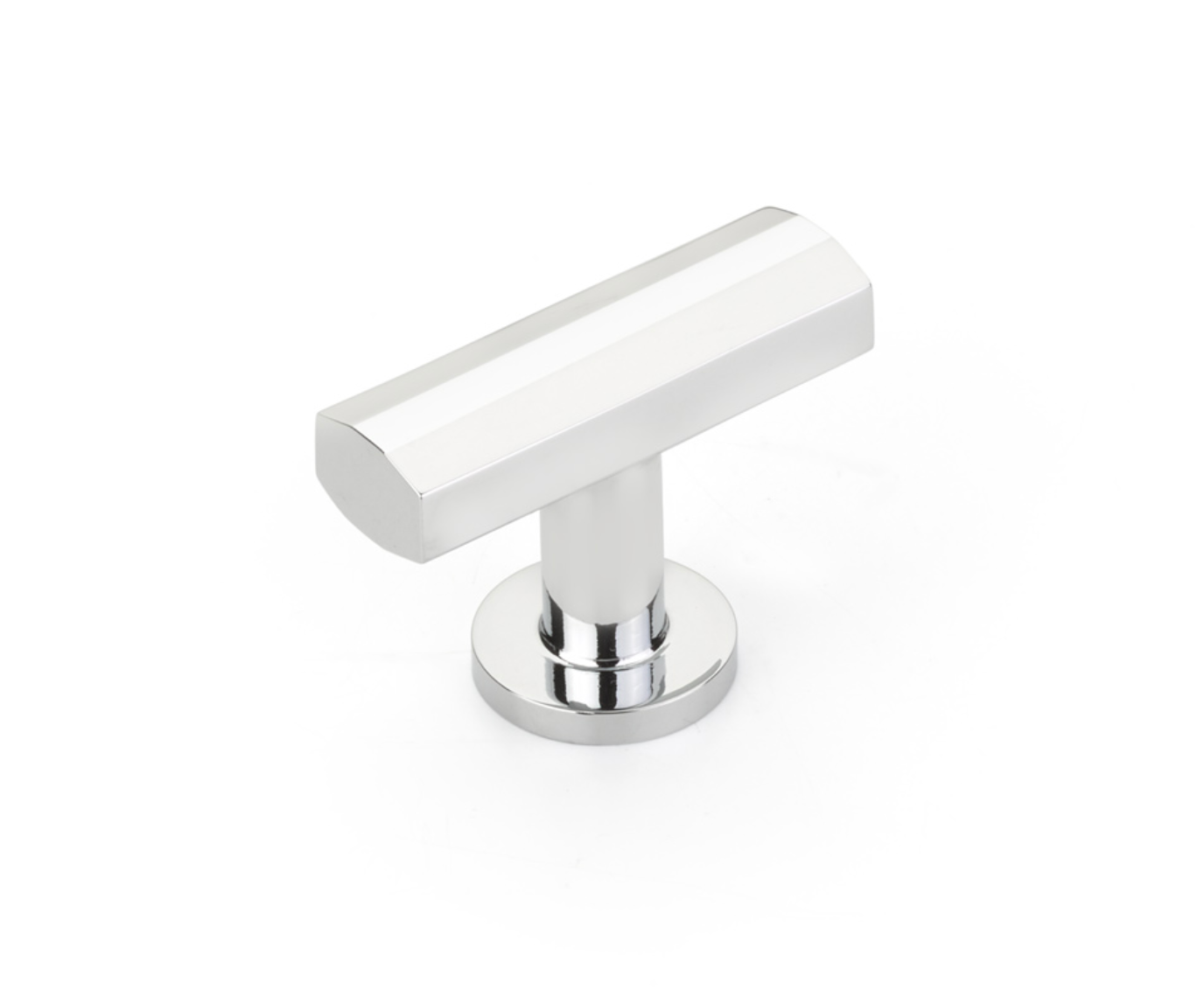 Polished Chrome "Heather" T-Bar Cabinet Knobs and Drawer Pulls