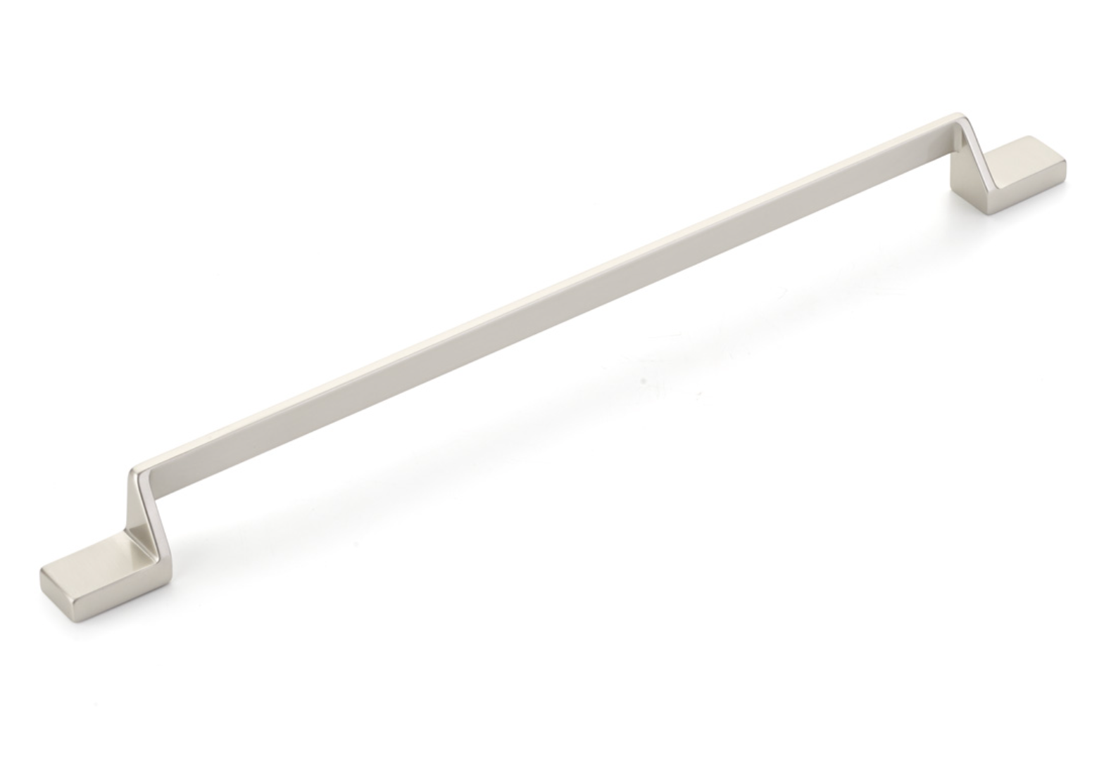 Satin Nickel "Ashburn" Flat Drawer Pulls - Industry Hardware