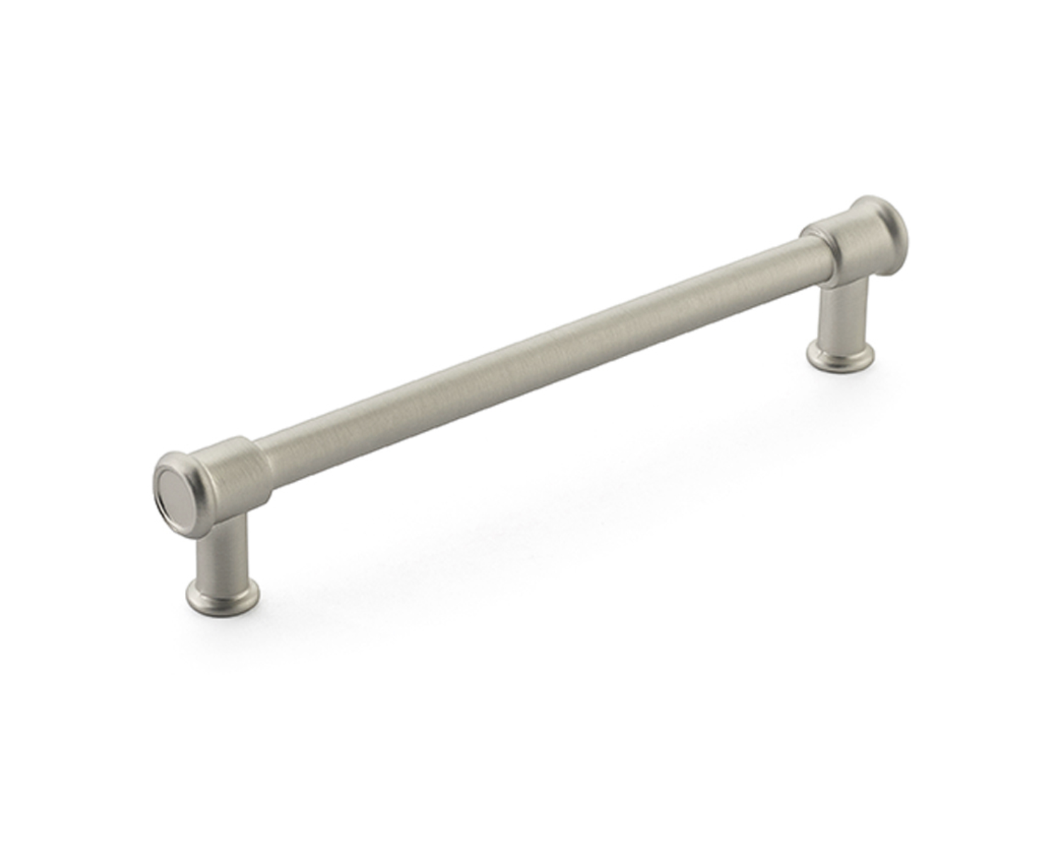 Satin Nickel "Pipe" Cabinet Knob and Drawer Pulls - Industry Hardware