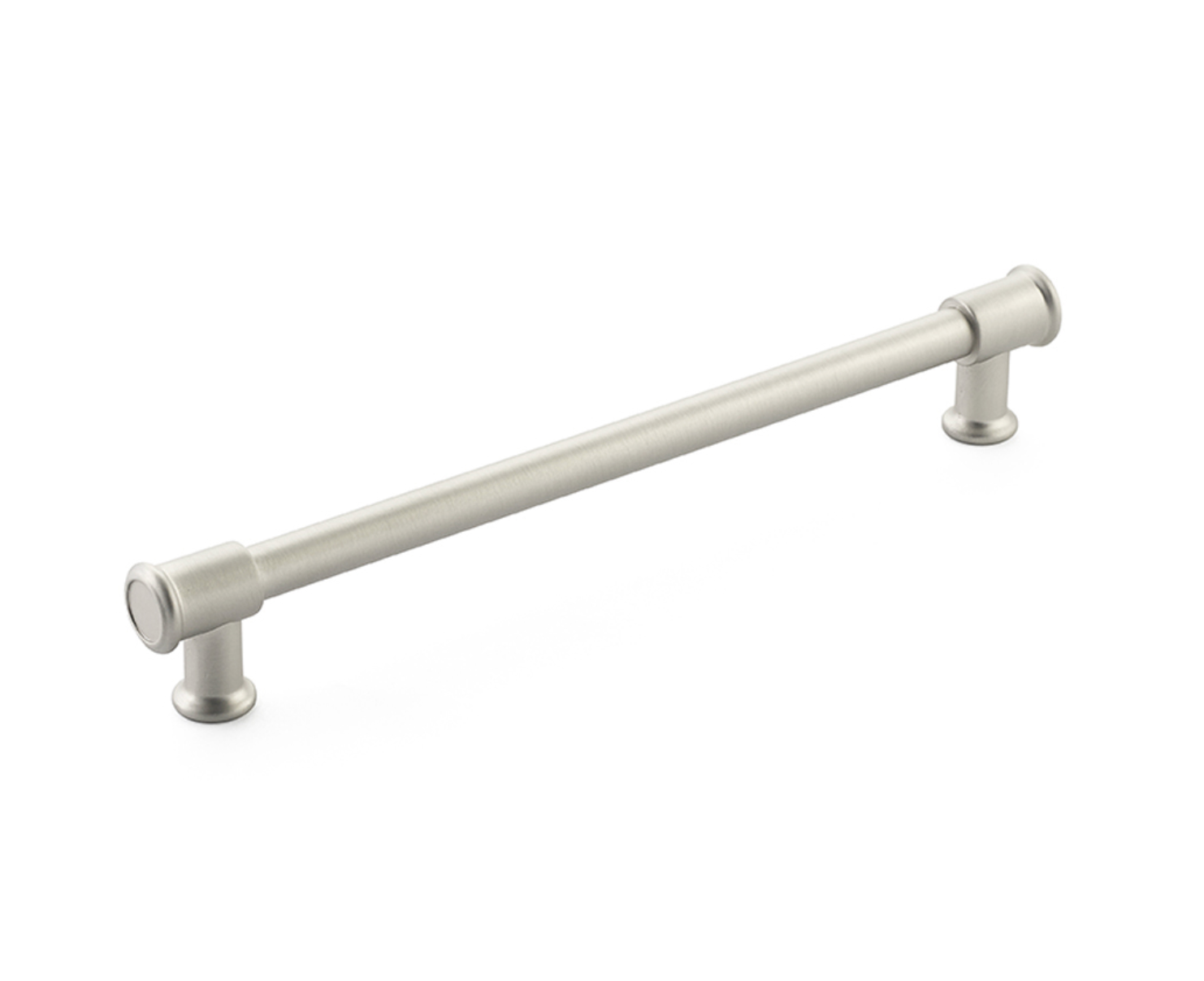 Satin Nickel "Pipe" Cabinet Knob and Drawer Pulls - Industry Hardware