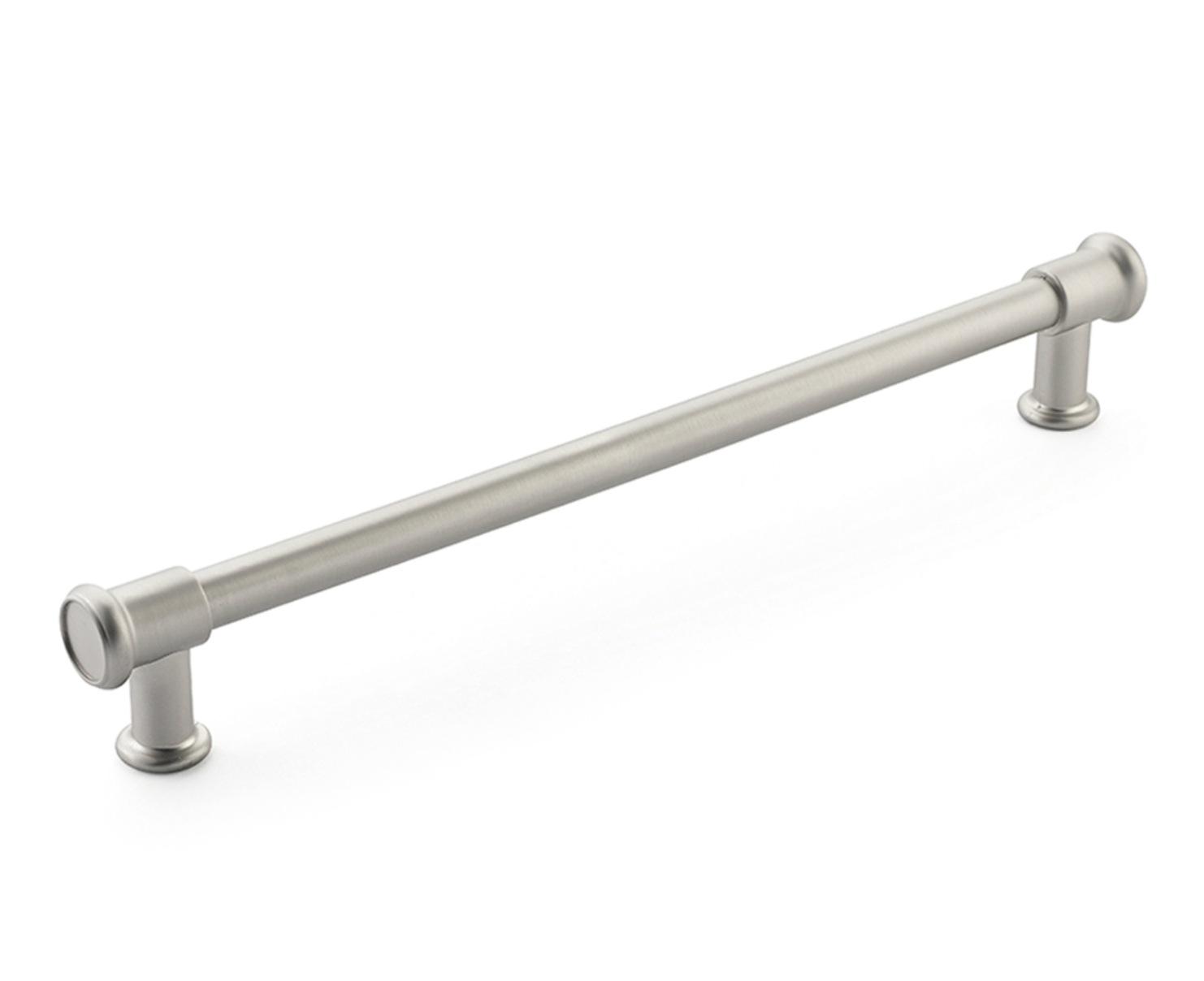 Satin Nickel "Pipe" Cabinet Knob and Drawer Pulls - Industry Hardware