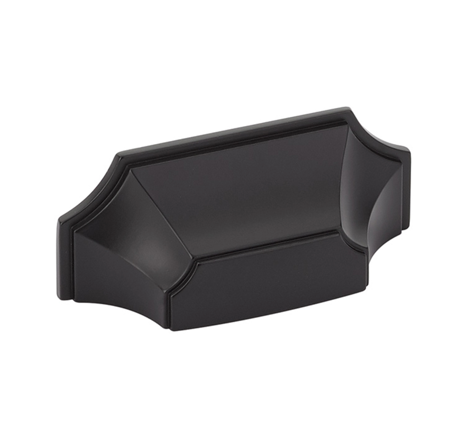 Matte Black "Regal" Cabinet Knobs and Drawer Pulls