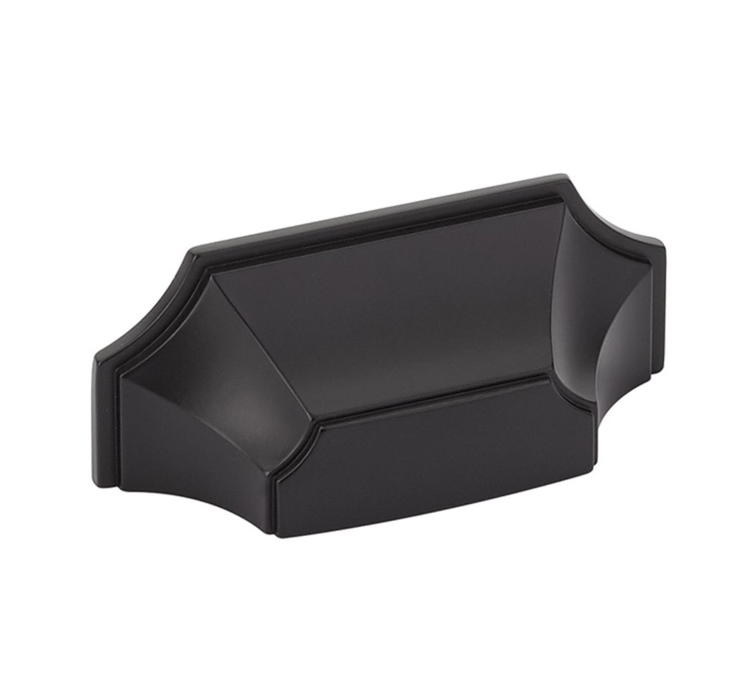 Matte Black "Regal" Cabinet Knobs and Drawer Pulls - Industry Hardware