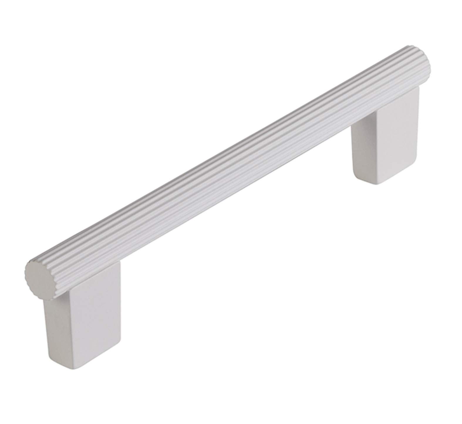 Matte White "Knox" Cabinet Knobs and Drawer Pulls - Industry Hardware