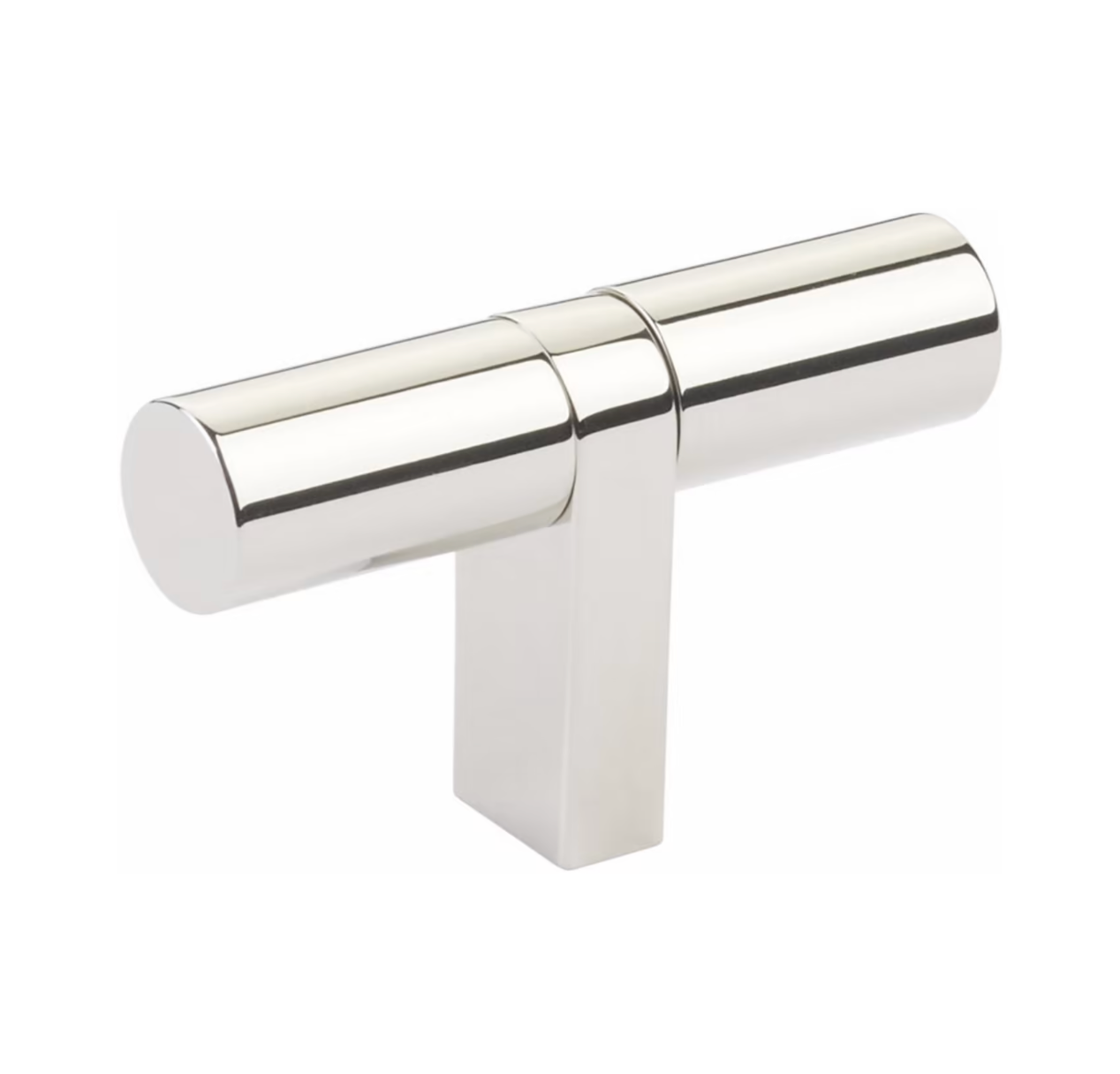Smooth "Converse No.2" Polished Nickel Cabinet Knobs and Drawer Pulls - Industry Hardware