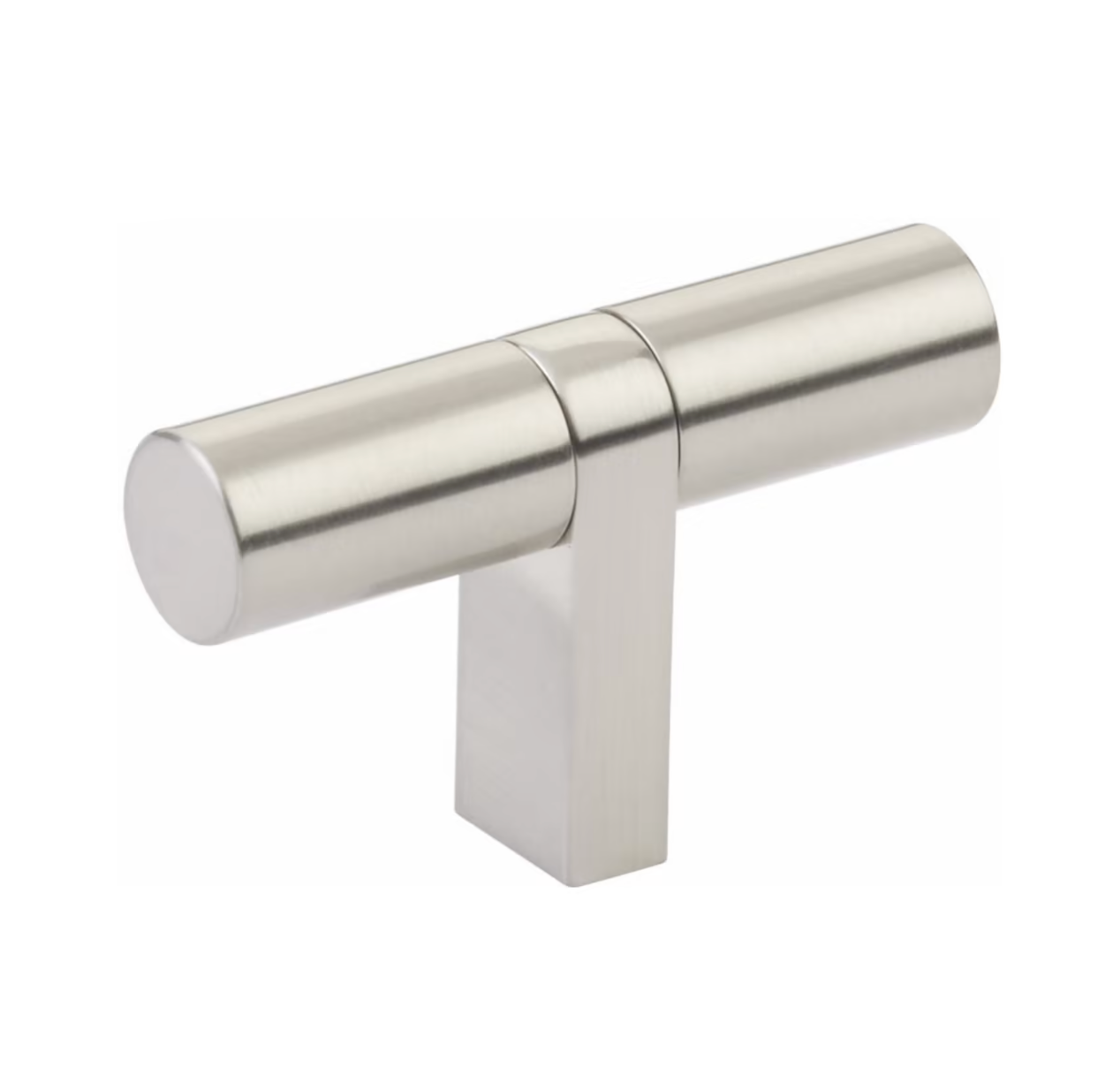 Smooth "Converse No.2" Satin Nickel Cabinet Knobs and Drawer Pulls - Industry Hardware